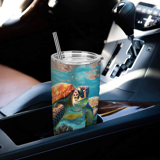 Car Cup Full Width Printed, Sea turtles, CA01A14 - iTopMax