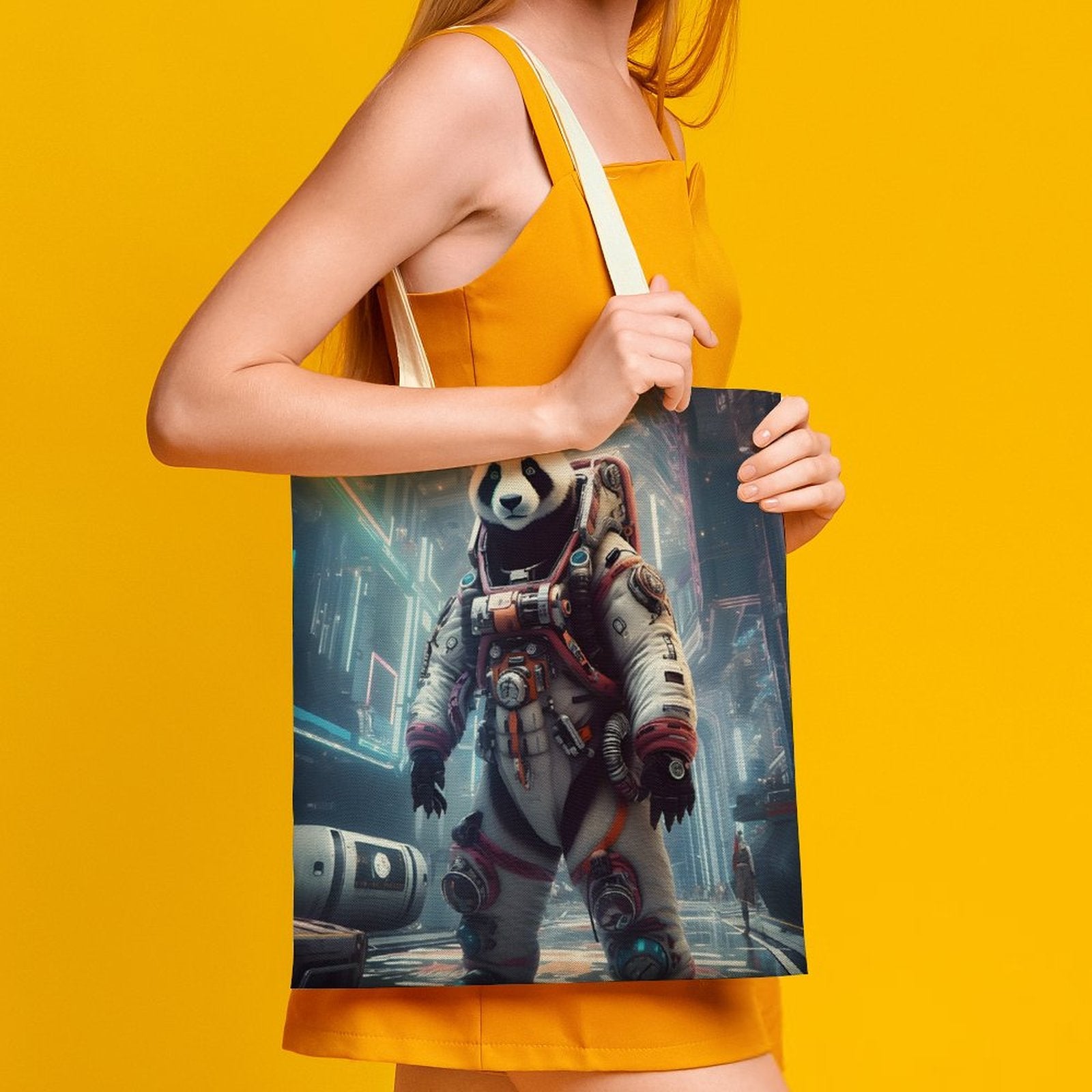 Canvas Tote Bag Double SolarLab_a_Panda_astronaut_walk_on_the_space_rocket_Cyberpunk_f_6aa28c47-6dfa-4eec-a240-3d5529ab2e65 Style-28 38×41cm normal-online-PERSONAL DESIGN