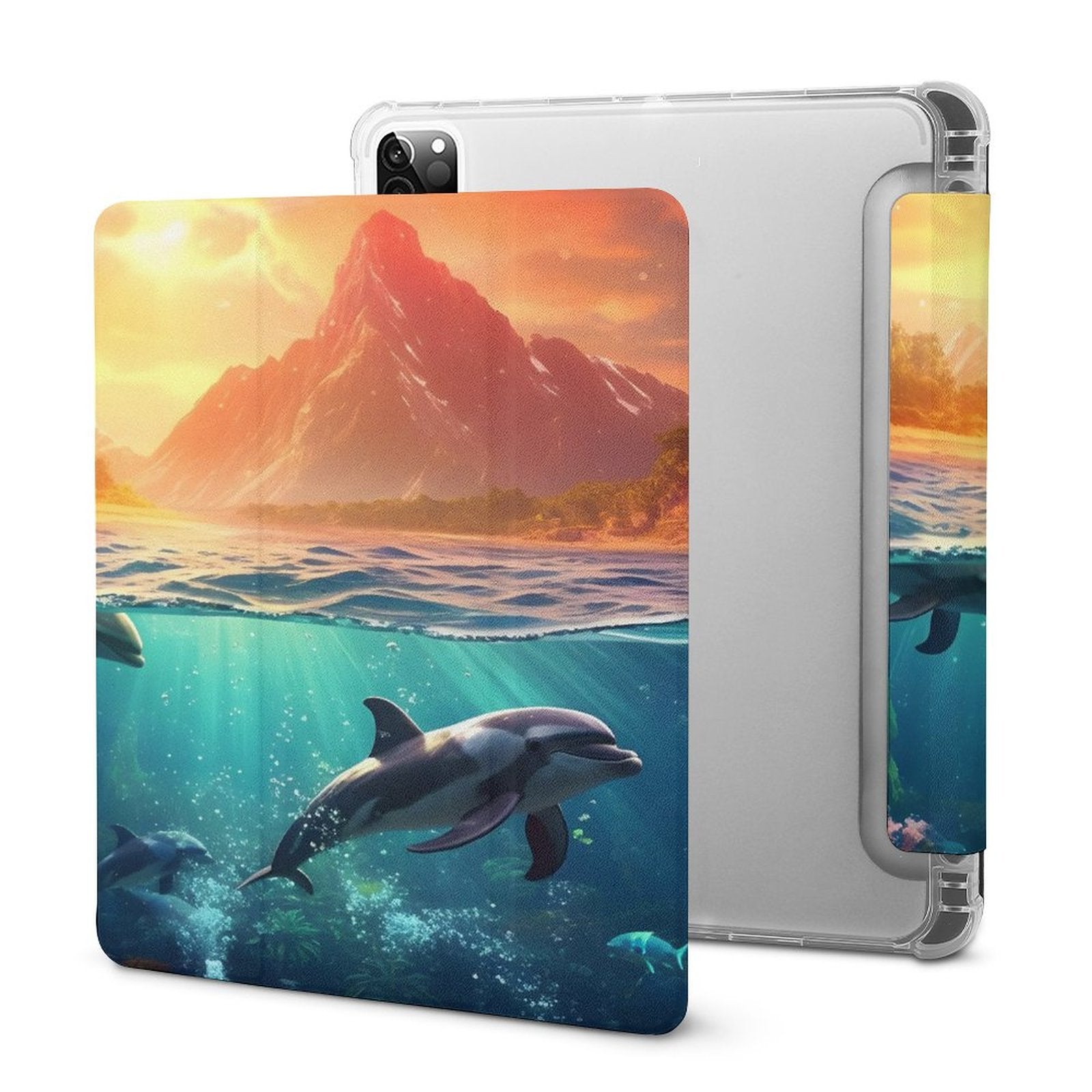 The Ipad Pen Slot Case SolarLab_Dolphins_tropical_sea_island_sunlight_fantasy_hyper-de_f2db25c8-82f5-45d9-9ff2-698e69821ae5 normal-online-PERSONAL DESIGN