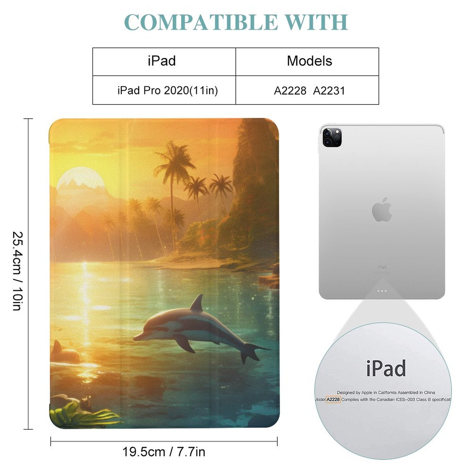 The Ipad Pen Slot Case SolarLab_Dolphins_tropical_sea_island_sunlight_fantasy_stock_il_a1e3c590-502d-47a3-b8a0-58084a7f2d16 normal-online-PERSONAL DESIGN
