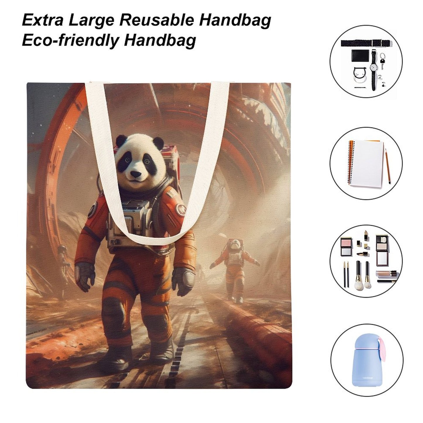 Canvas Tote Bag Double SolarLab_a_Panda_astronaut_walk_on_the_Mars_starship_Cyberpunk__2b81100f-76f5-41c8-8fb9-1cf399cedd1f Style-36 38×41cm normal-online-PERSONAL DESIGN
