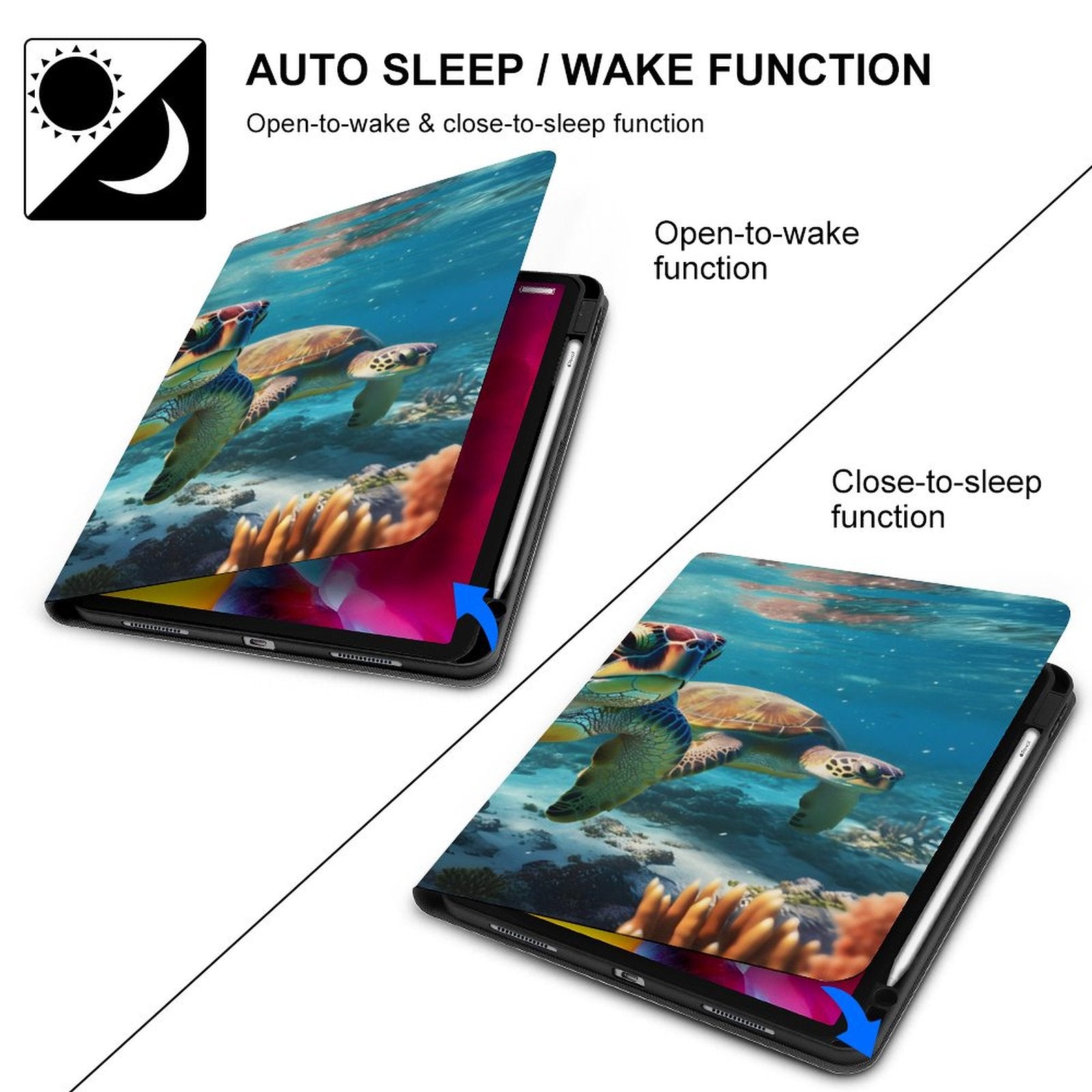 The Ipad Pen Slot Case SolarLab_Sea_turtles_tropical_sea_island_sunlight_hyper-detail__f51f3df4-db17-400d-8a6f-7664e53448e9 normal-online-PERSONAL DESIGN