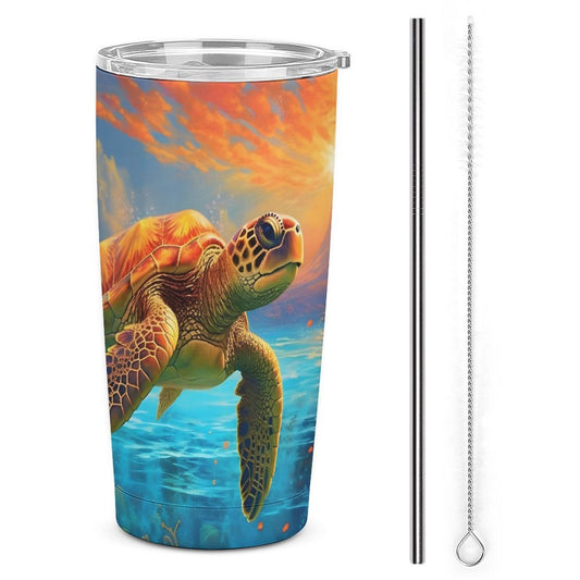 Car Cup Full Width Printed, Sea turtles, CA01A16 - iTopMax