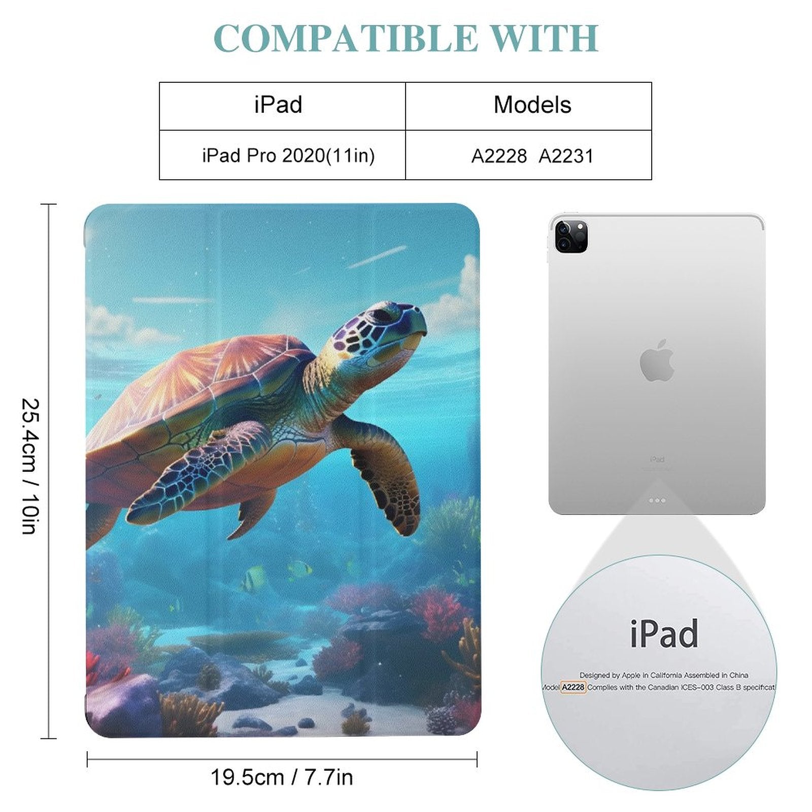 The Ipad Pen Slot Case SolarLab_Sea_turtles_tropical_sea_island_sunlight_fantasy_stock_a8e2acd4-f704-46d7-956a-d919666d76ff normal-online-PERSONAL DESIGN