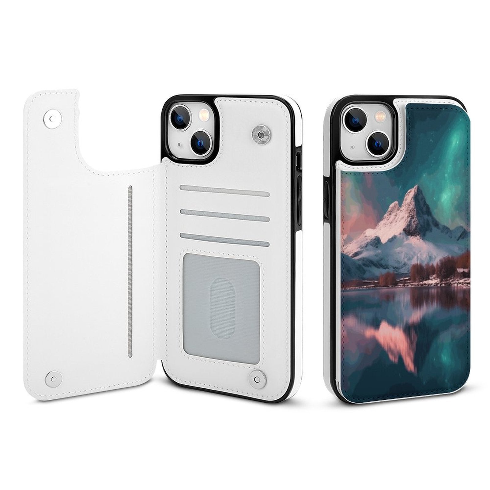 Mobile Phone Case for Apple IPhone 14 SolarLab_Norwegian_aurora_winter_mountains_forests_lake_hyper-d_02eaf923-bc93-48e1-828a-35b11ccc5bd9 normal-online-PERSONAL DESIGN