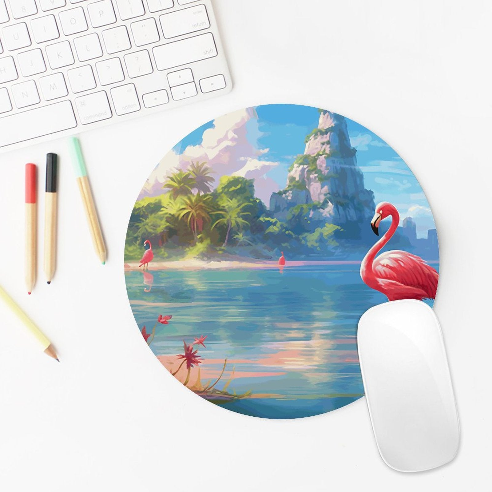 Mouse Pad Flamingos_002 Style-5 20*20cm normal-online-PERSONAL DESIGN