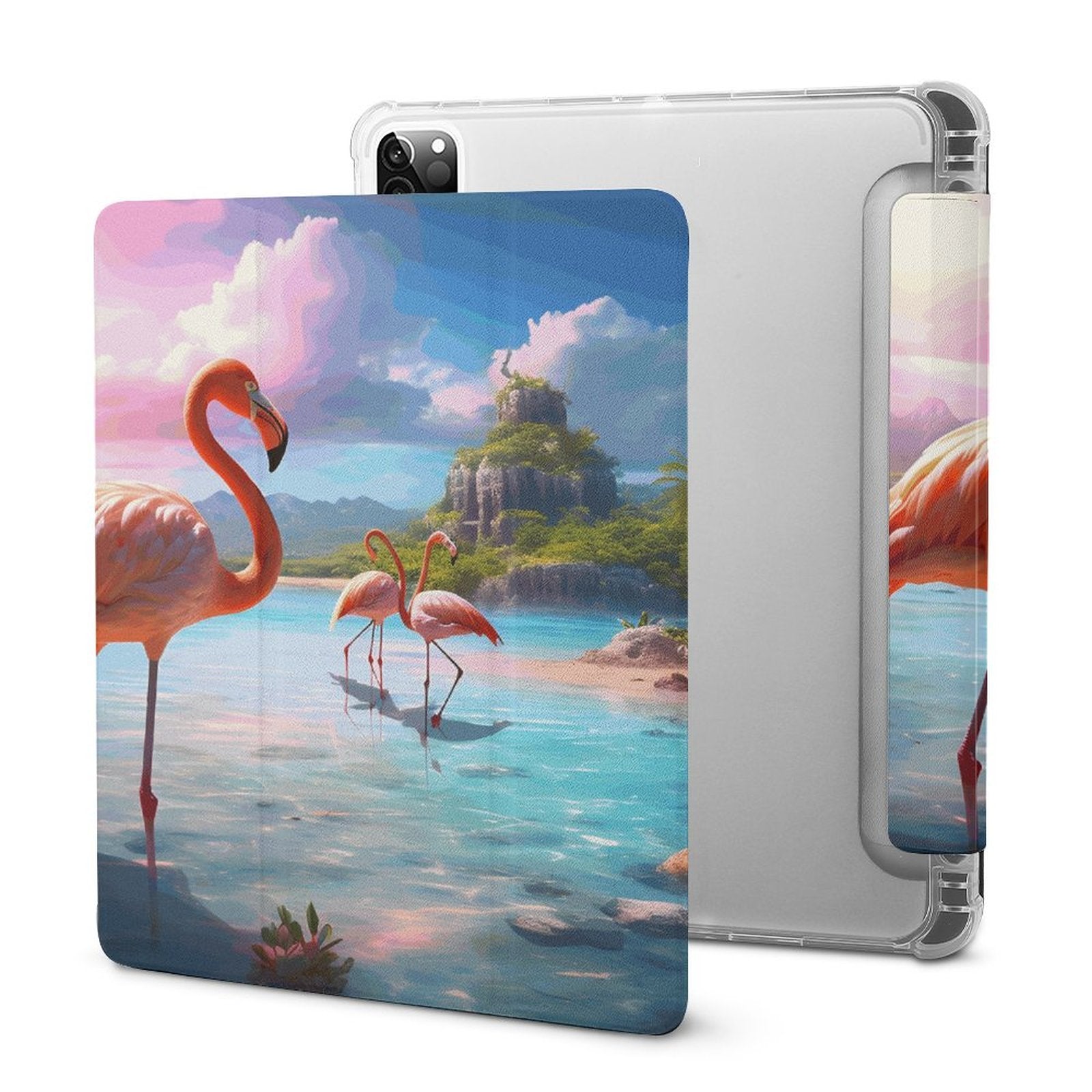 The Ipad Pen Slot Case Flamingos_001 normal-online-PERSONAL DESIGN