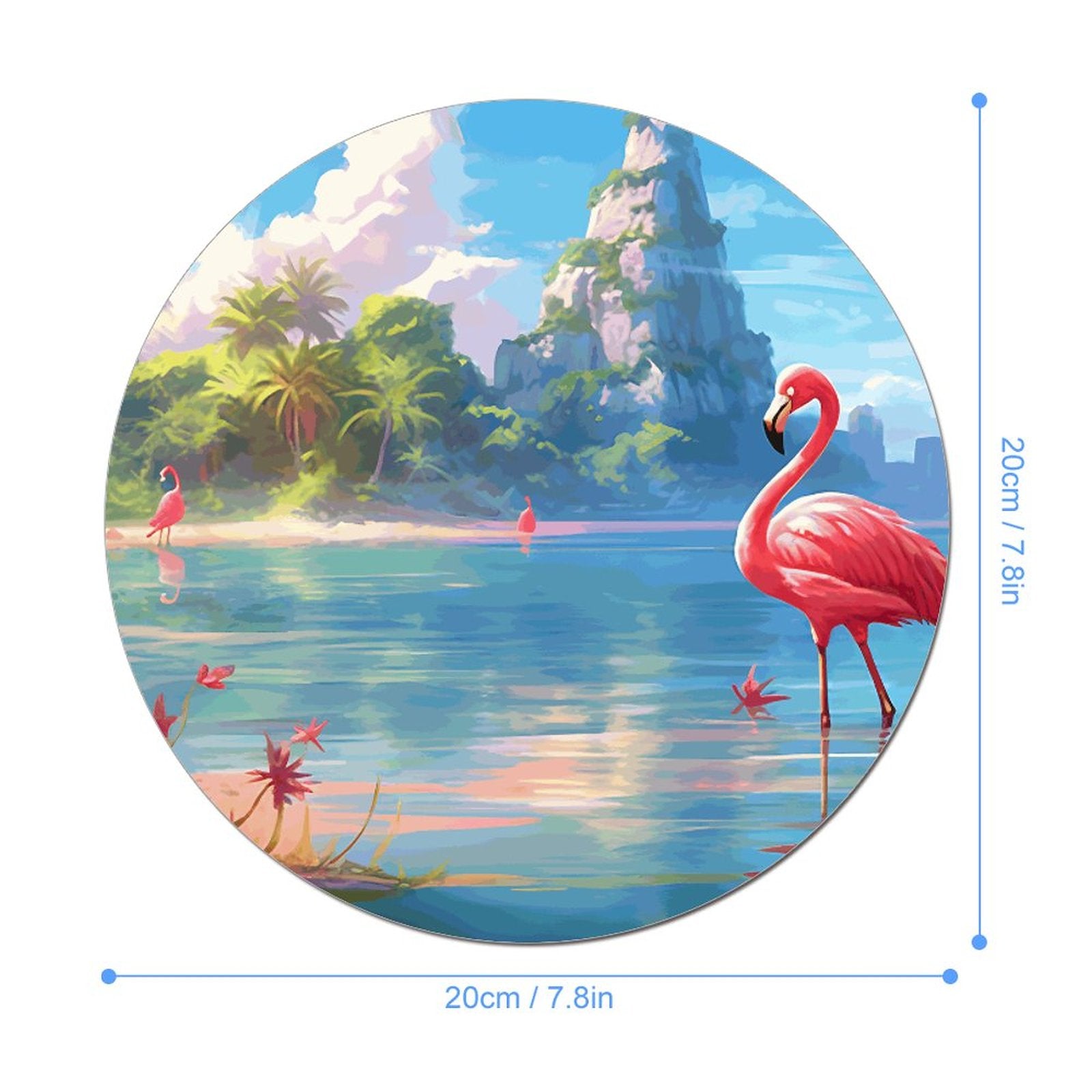 Mouse Pad Flamingos_002 Style-5 20*20cm normal-online-PERSONAL DESIGN