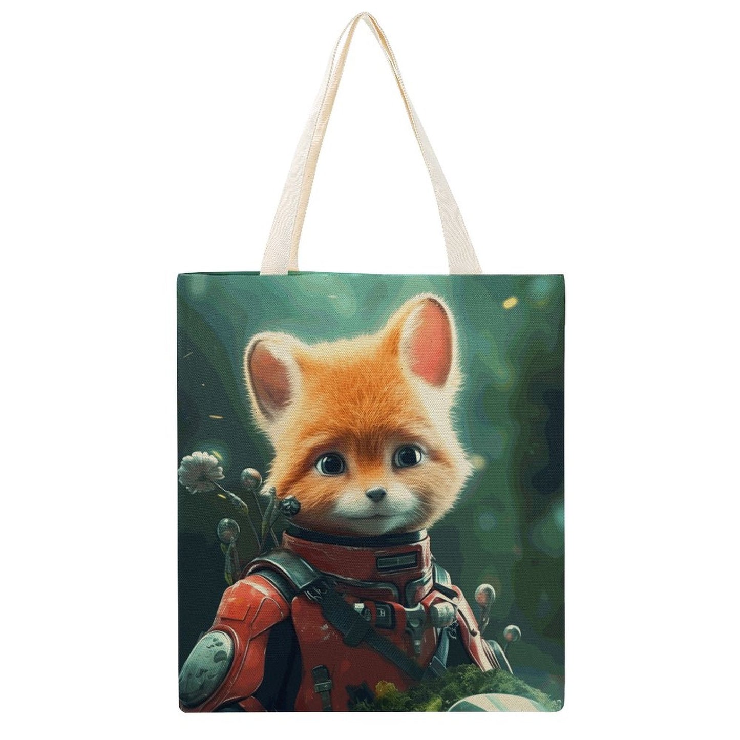 Canvas Tote Bag Double Fox_003 Style 38×41cm normal-online-PERSONAL DESIGN