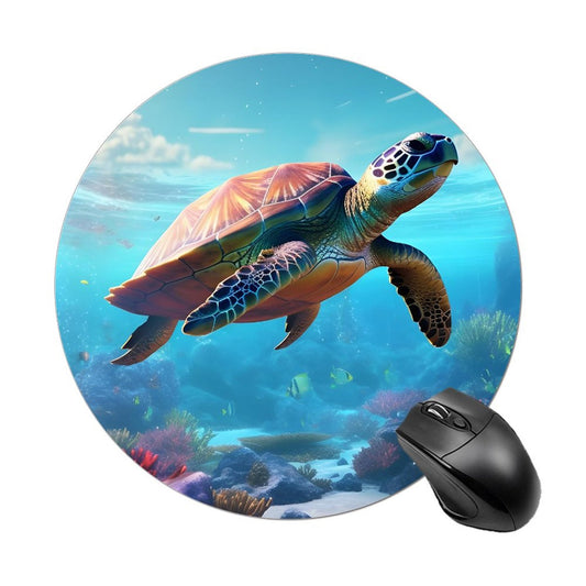 Mouse Pad SolarLab_Sea_turtles_tropical_sea_island_sunlight_fantasy_stock_a8e2acd4-f704-46d7-956a-d919666d76ff Style-12 20*20cm normal-online-PERSONAL DESIGN