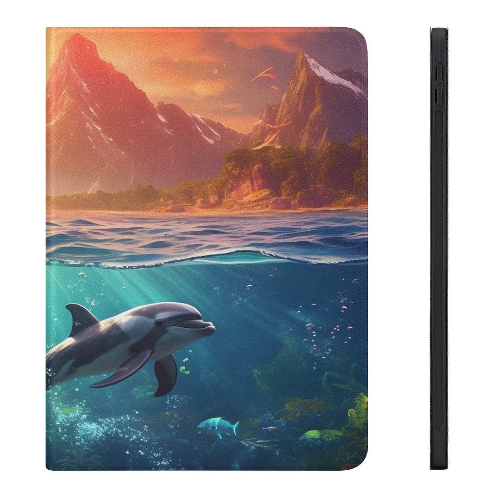 The Ipad Pen Slot Case SolarLab_Dolphins_tropical_sea_island_sunlight_fantasy_hyper-de_f2db25c8-82f5-45d9-9ff2-698e69821ae5 normal-online-PERSONAL DESIGN