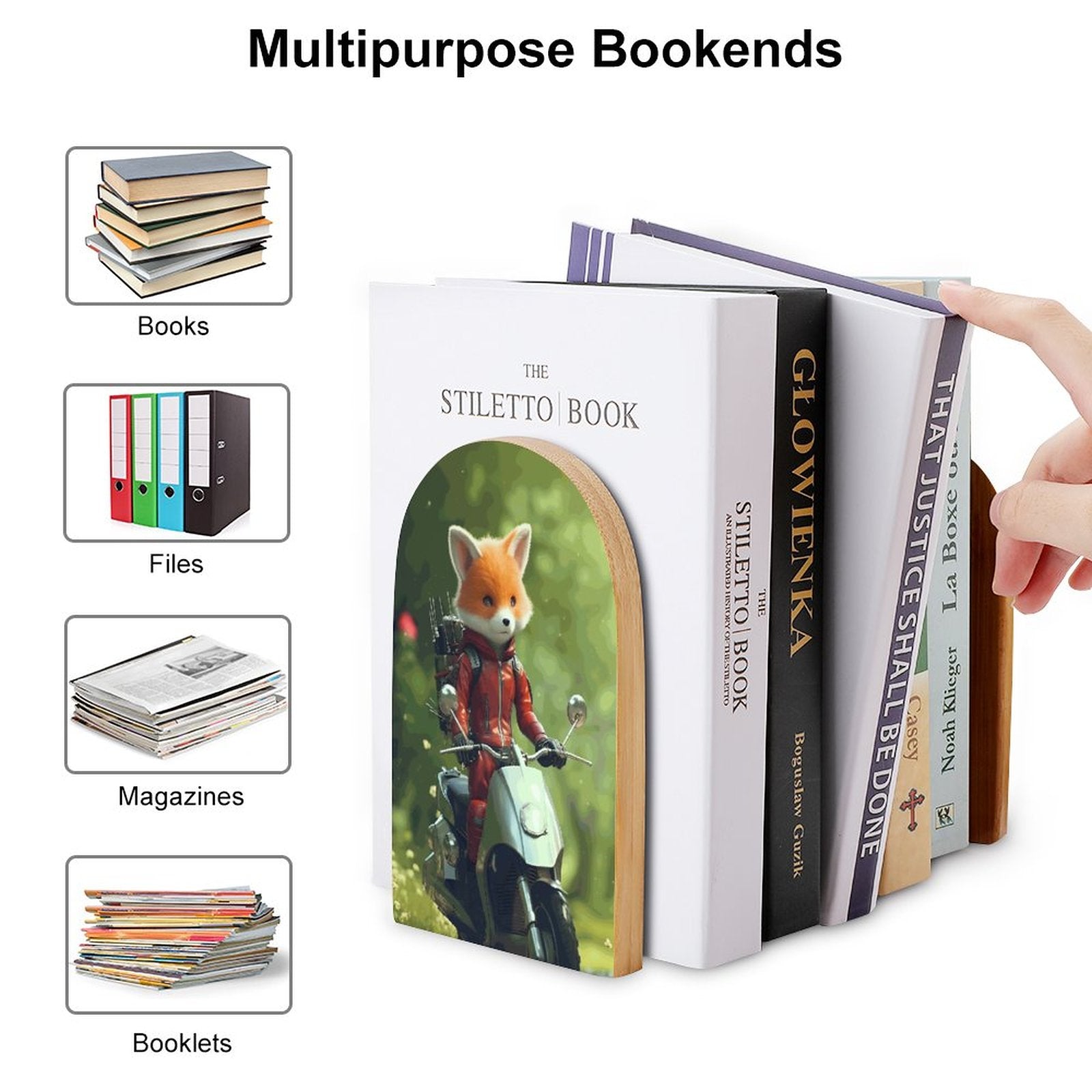 Bookends SolarLab_French_fairy_tale_The_little_prince_wore_a_helmet_carr_185c5aa4-0b2c-4b6d-a746-777e06b9c157 Style-1 One Size normal-online-PERSONAL DESIGN