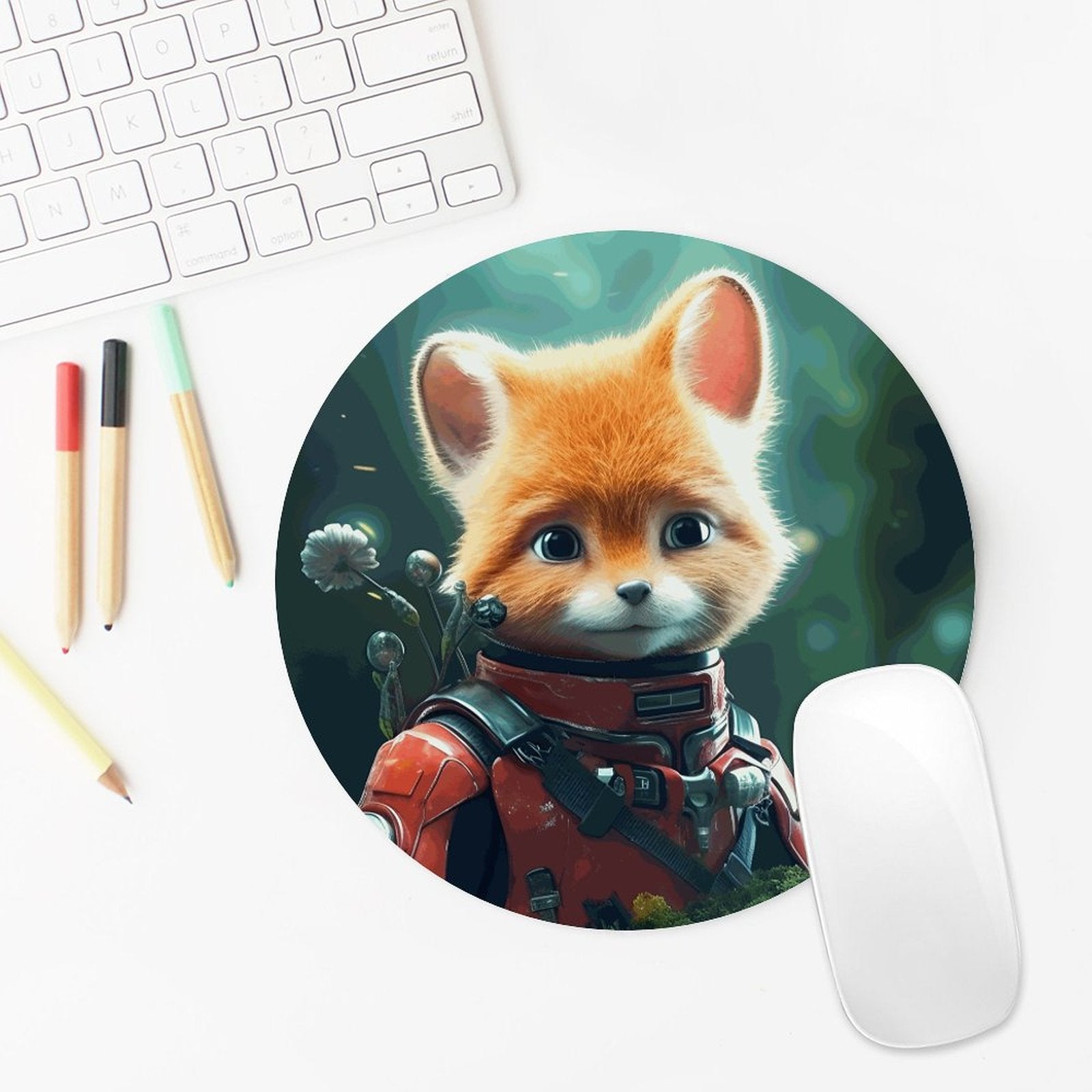 Mouse Pad Fox_003 Style-2 20*20cm normal-online-PERSONAL DESIGN