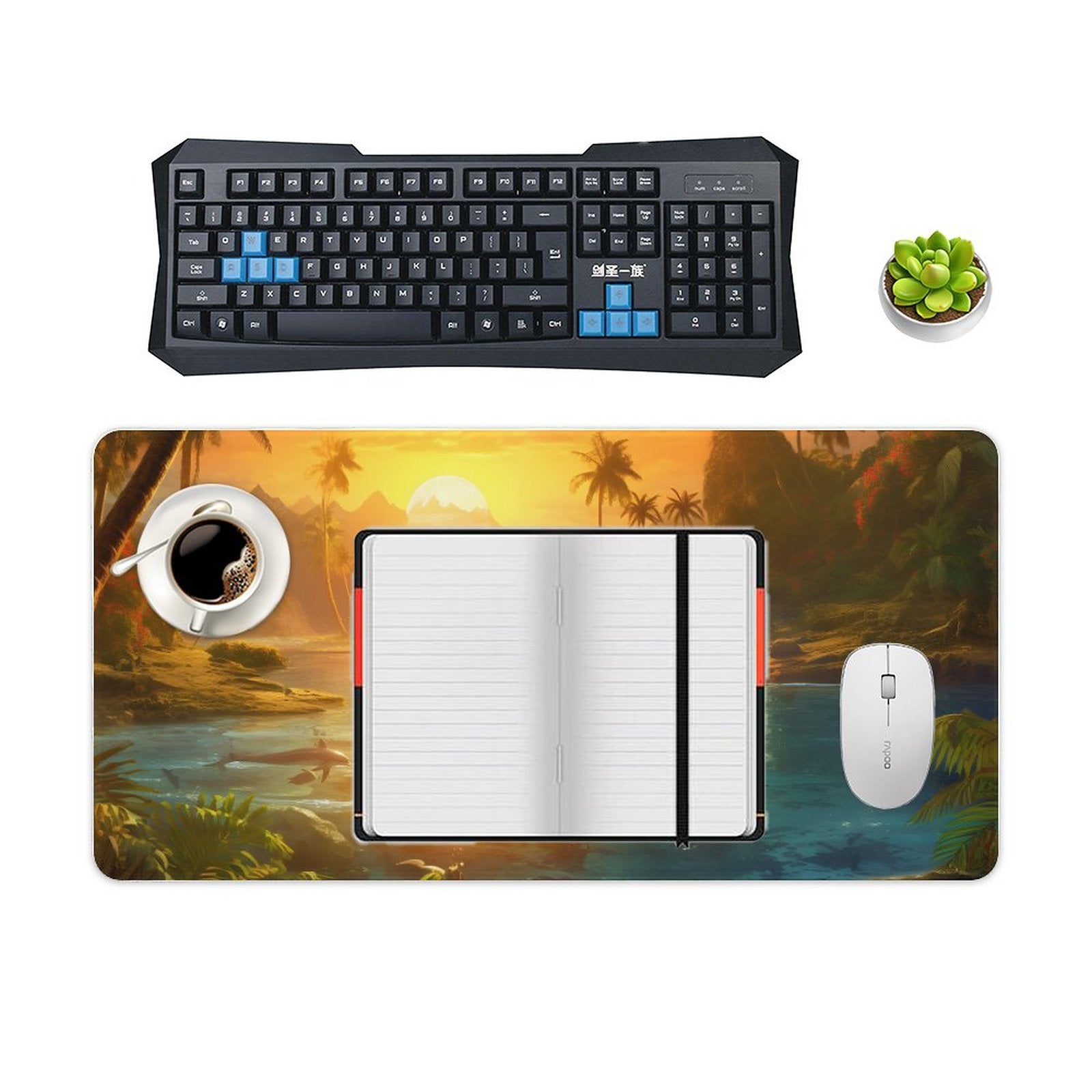 Desk Mat SolarLab_Dolphins_tropical_sea_island_sunlight_fantasy_stock_il_a1e3c590-502d-47a3-b8a0-58084a7f2d16 normal-online-PERSONAL DESIGN
