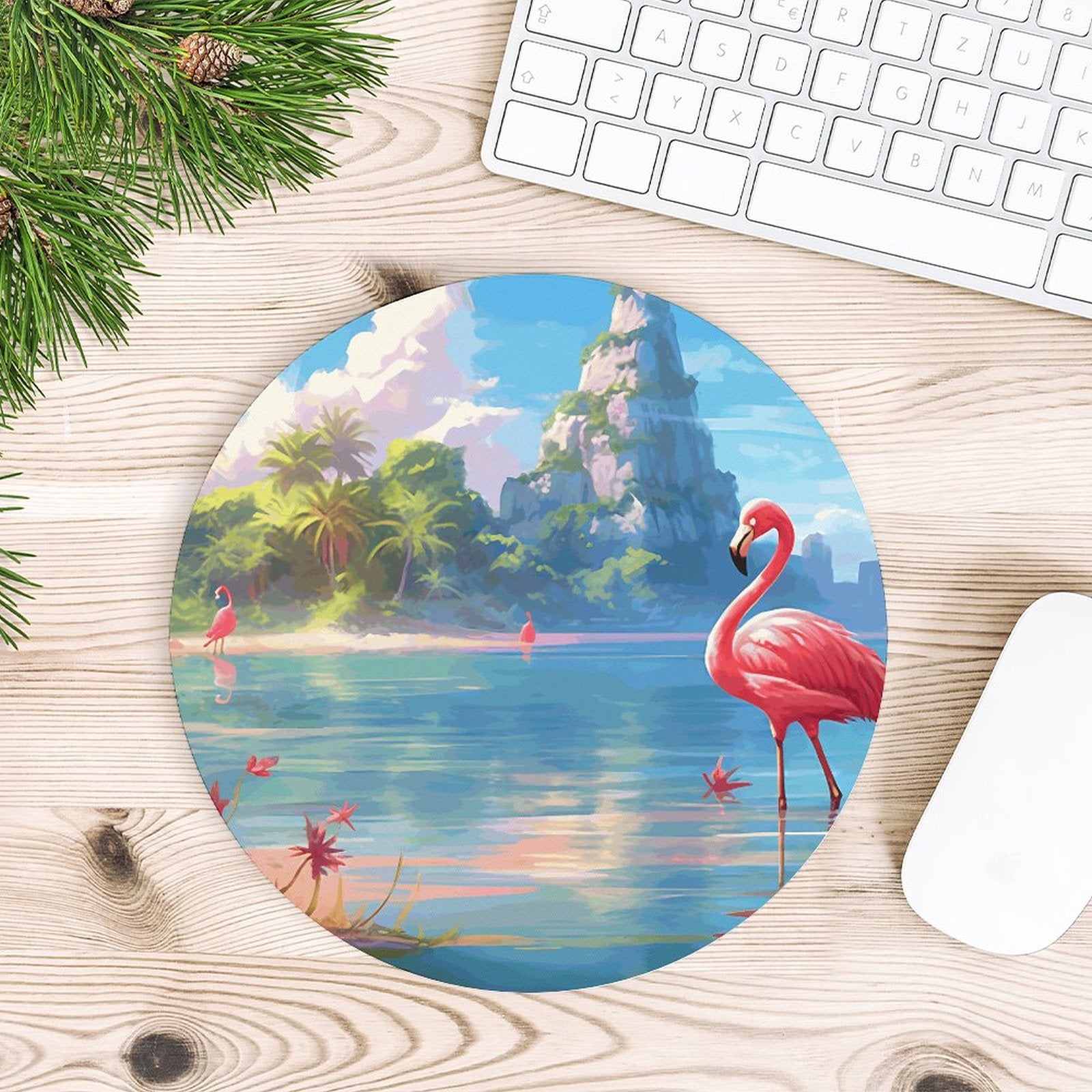 Mouse Pad Flamingos_002 Style-5 20*20cm normal-online-PERSONAL DESIGN