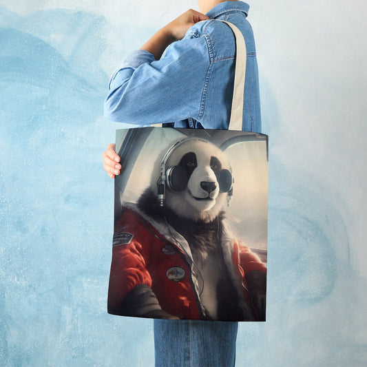 Canvas Tote Bag Double SolarLab_a_Panda_pilot_drive_a_private_jet_in_the_sky_on_the_Ar_2a020d17-af99-4229-8f93-36589779f03e Style-6 38×41cm normal-online-PERSONAL DESIGN