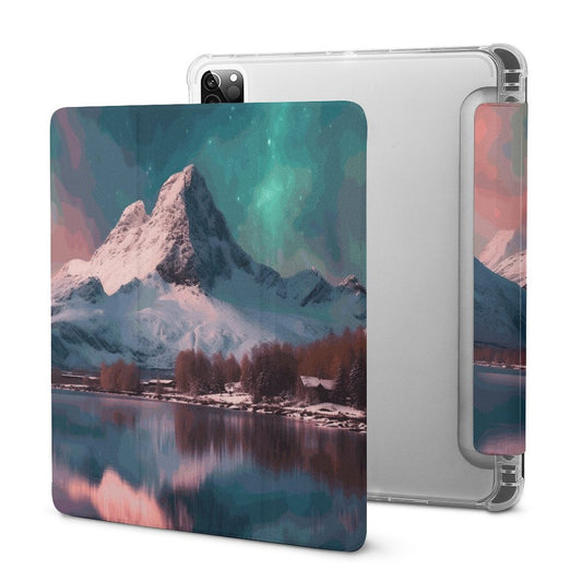 The Ipad Pen Slot Case SolarLab_Norwegian_aurora_winter_mountains_forests_lake_hyper-d_02eaf923-bc93-48e1-828a-35b11ccc5bd9 normal-online-PERSONAL DESIGN