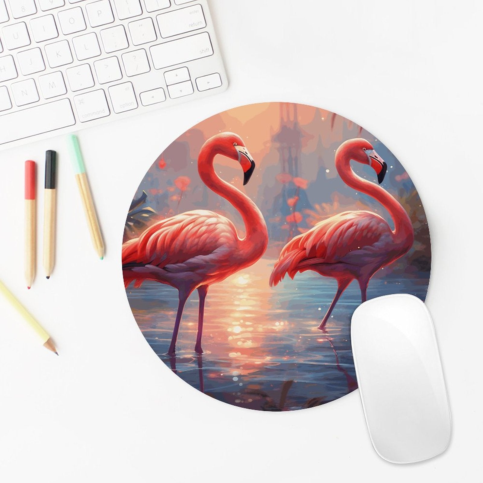 Mouse Pad Flamingos_003 Style-6 20*20cm normal-online-PERSONAL DESIGN