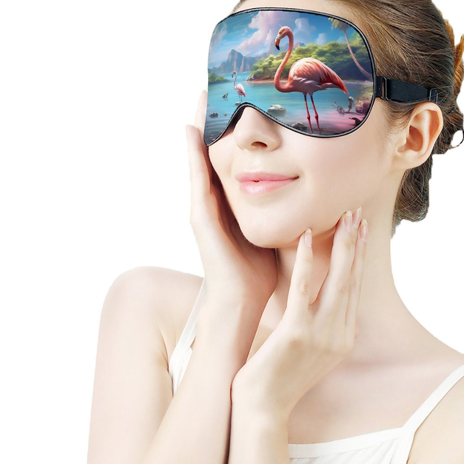 Sleep Mask Flamingos HSM01A002 normal-online-PERSONAL DESIGN
