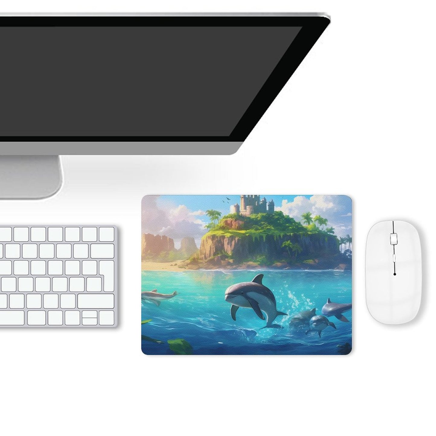 Leather Mouse Pad Dolphins, 1 Size, DA05B03 - iTopMax