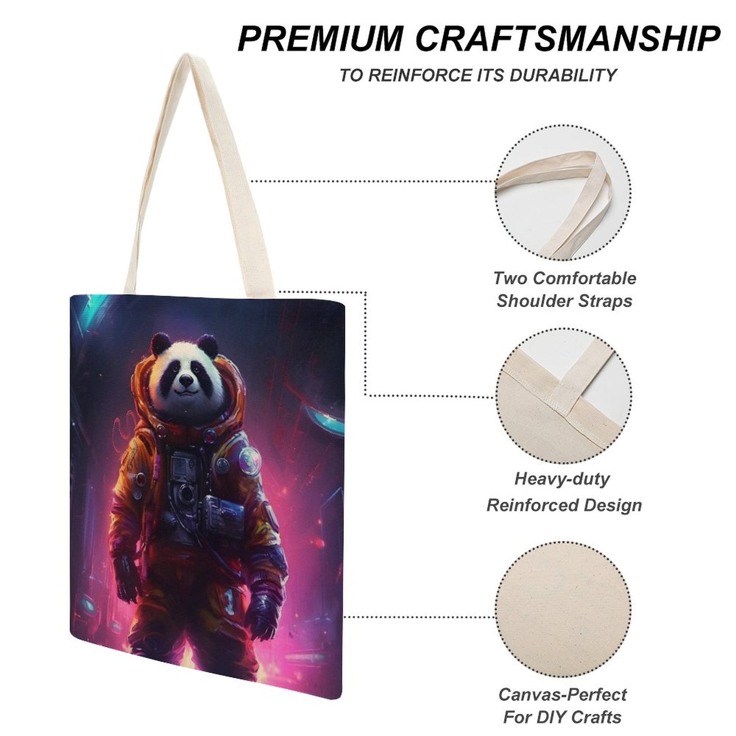 Canvas Tote Bag Double SolarLab_a_Panda_astronaut_walk_on_the_space_rocket_Cyberpunk_f_bd49b382-4c08-4c53-8087-7c81eb7a4d30 Style-30 38×41cm normal-online-PERSONAL DESIGN