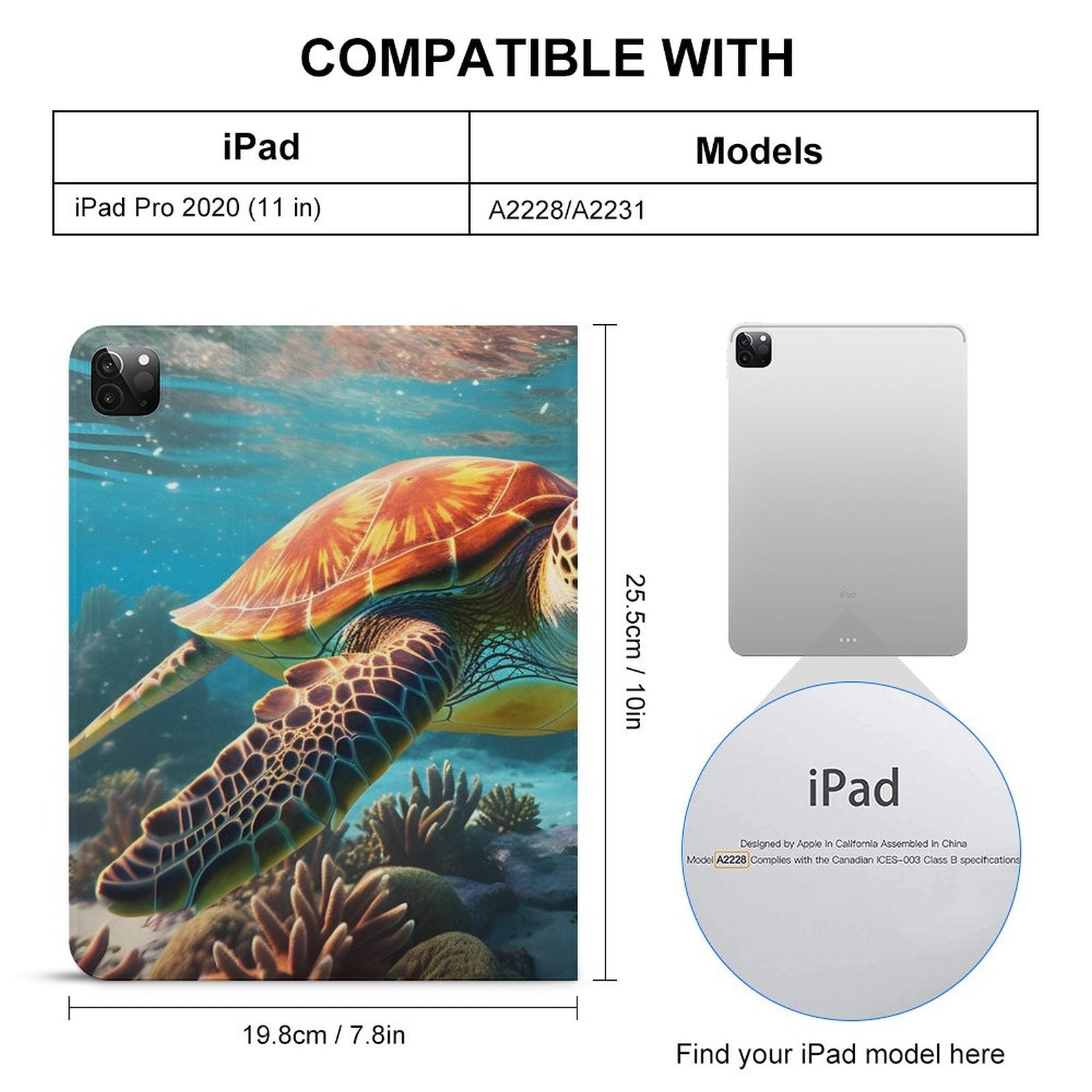 The Ipad Pen Slot Case SolarLab_Sea_turtles_tropical_sea_island_sunlight_hyper-detail__f51f3df4-db17-400d-8a6f-7664e53448e9 normal-online-PERSONAL DESIGN