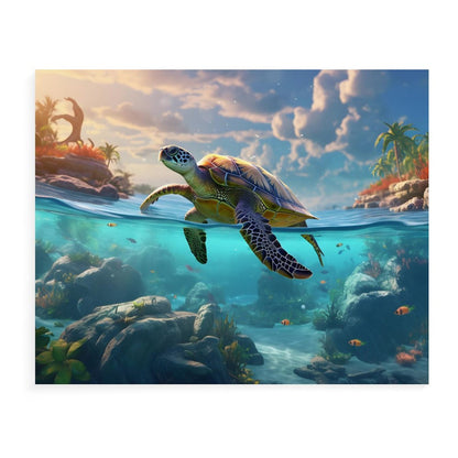 Paint by Number SolarLab_Sea_turtles_tropical_sea_island_sunlight_hyper-detail__88c311a8-1508-4981-8598-3d2b7de2cfd0 Style 20*16inch (50*40CM） normal-online-PERSONAL DESIGN