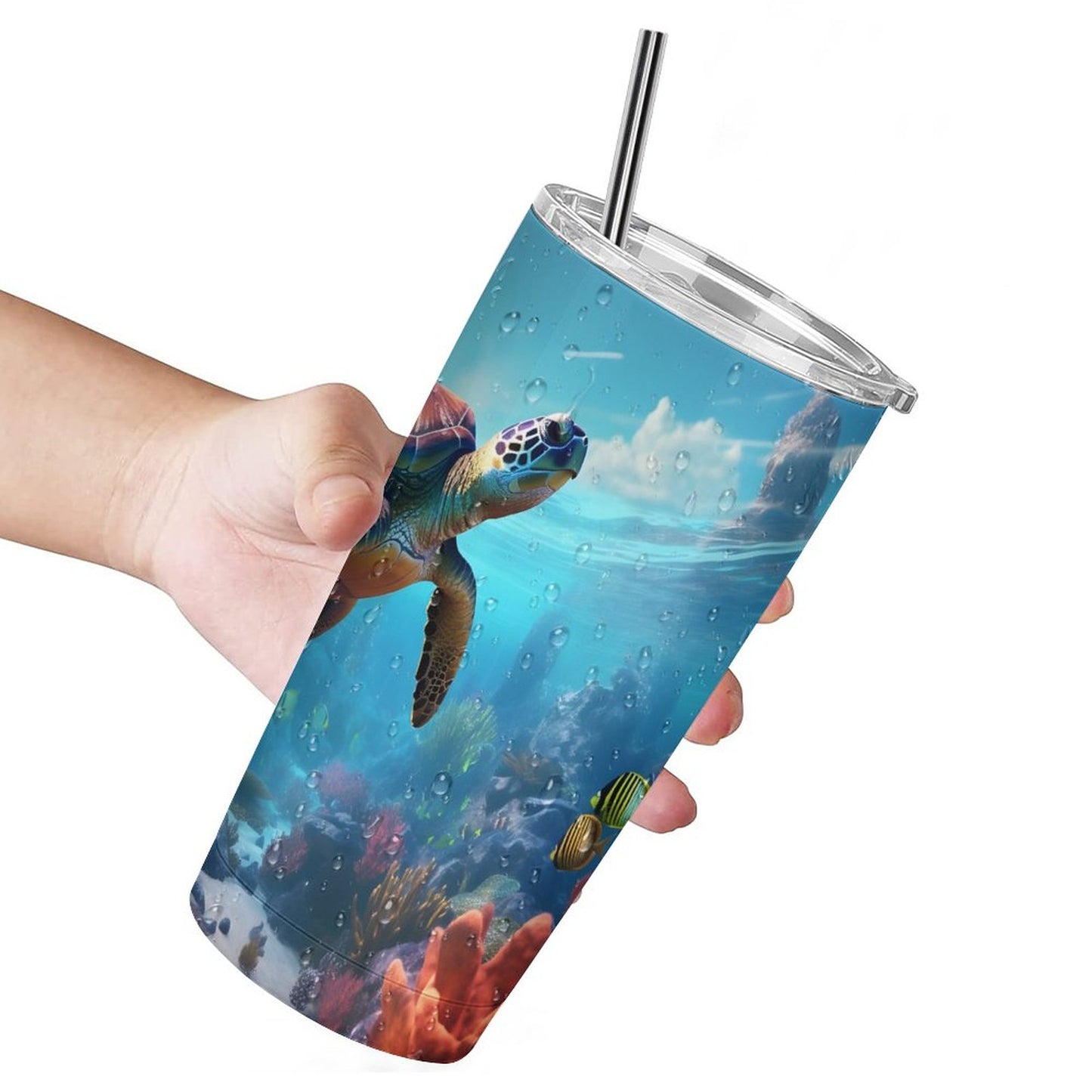 Car Cup Full Width Printed, Sea turtles, CA01A13 - iTopMax