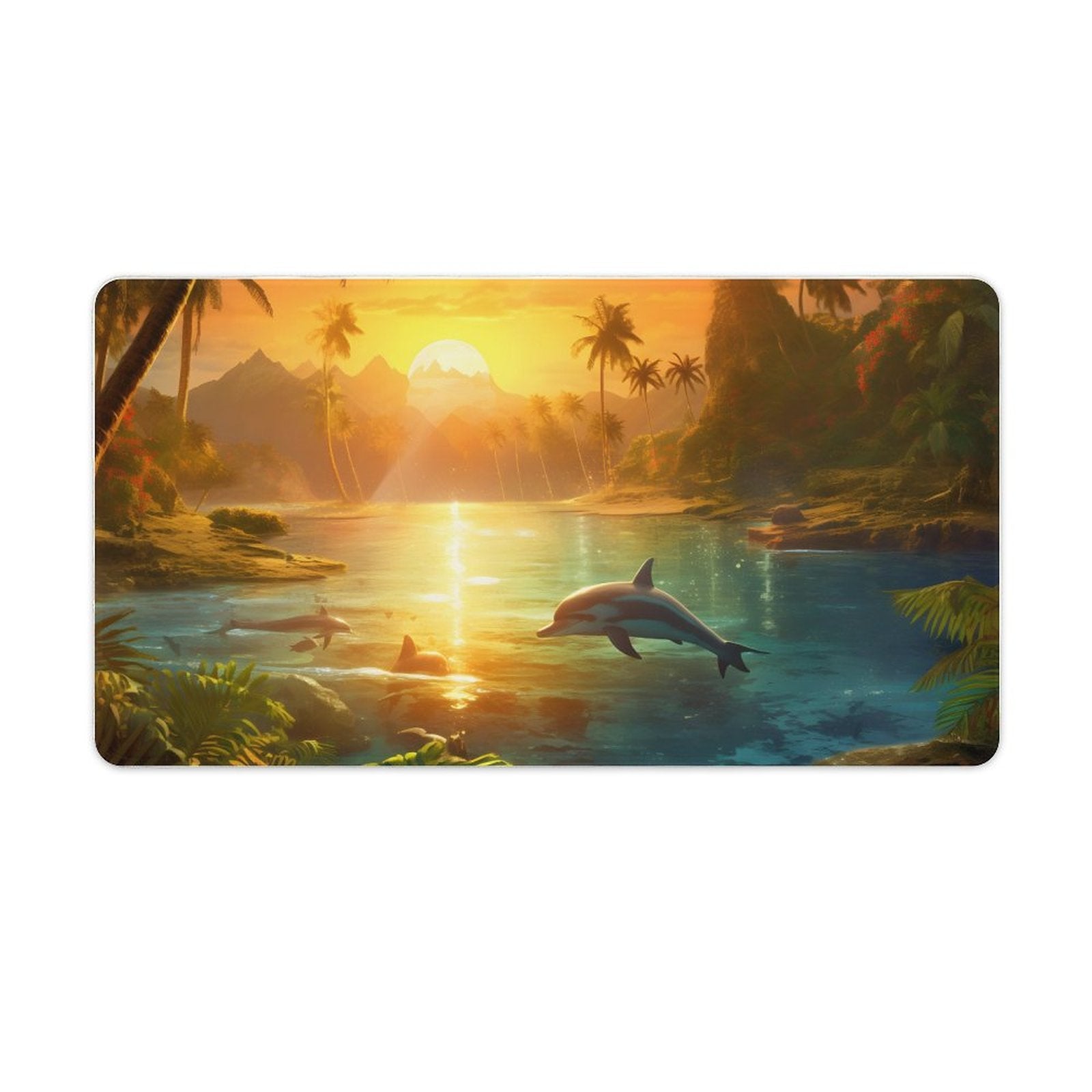 Desk Mat SolarLab_Dolphins_tropical_sea_island_sunlight_fantasy_stock_il_a1e3c590-502d-47a3-b8a0-58084a7f2d16 normal-online-PERSONAL DESIGN