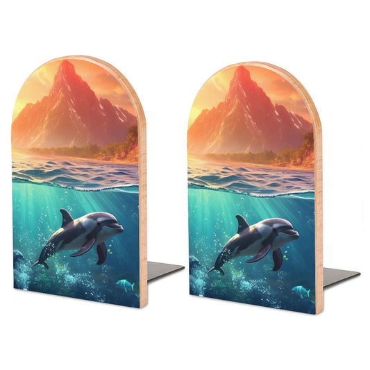 Bookends SolarLab_Dolphins_tropical_sea_island_sunlight_fantasy_hyper-de_f2db25c8-82f5-45d9-9ff2-698e69821ae5 Style-8 One Size normal-online-PERSONAL DESIGN