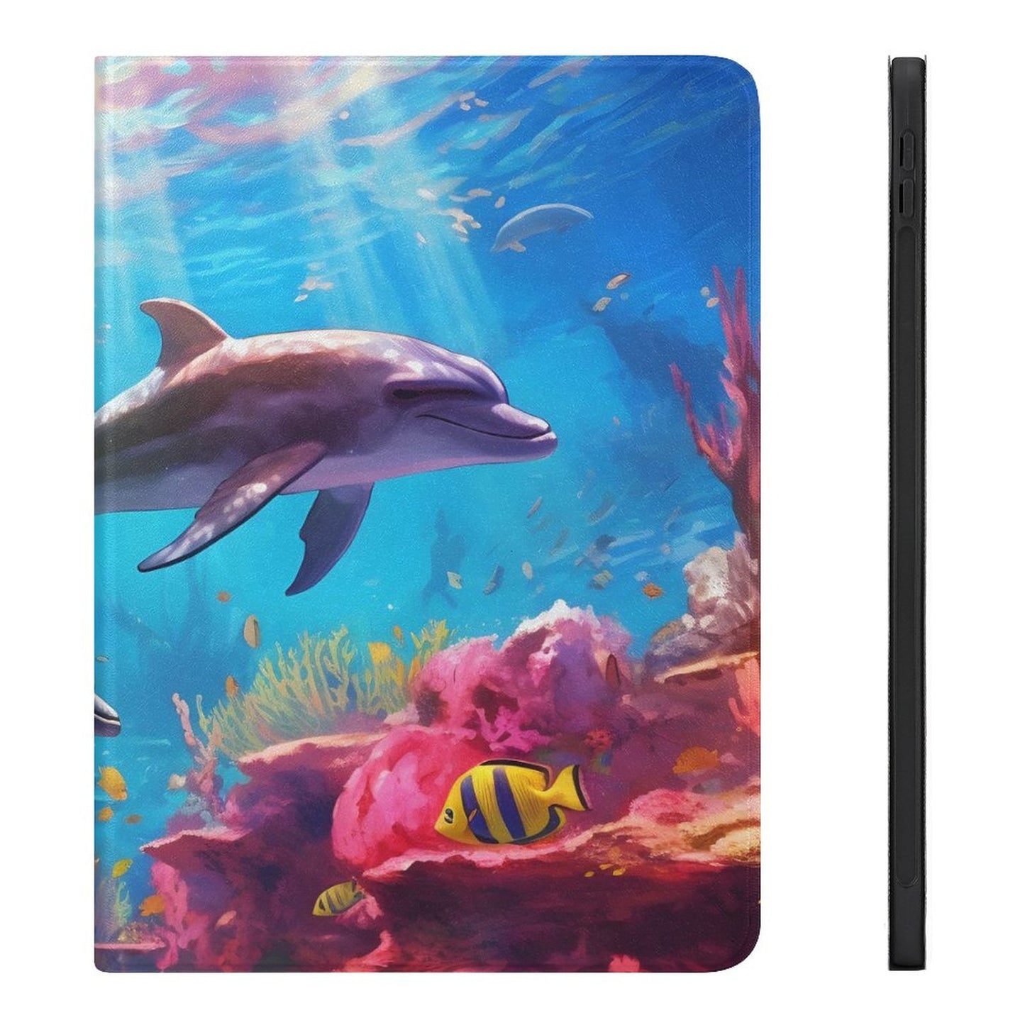 The Ipad Pen Slot Case SolarLab_Dolphins_tropical_sea_hyper-detail_high_resolution_8k_655814c8-b7f8-4c4c-9763-de92d9ff2f5d_ normal-online-PERSONAL DESIGN