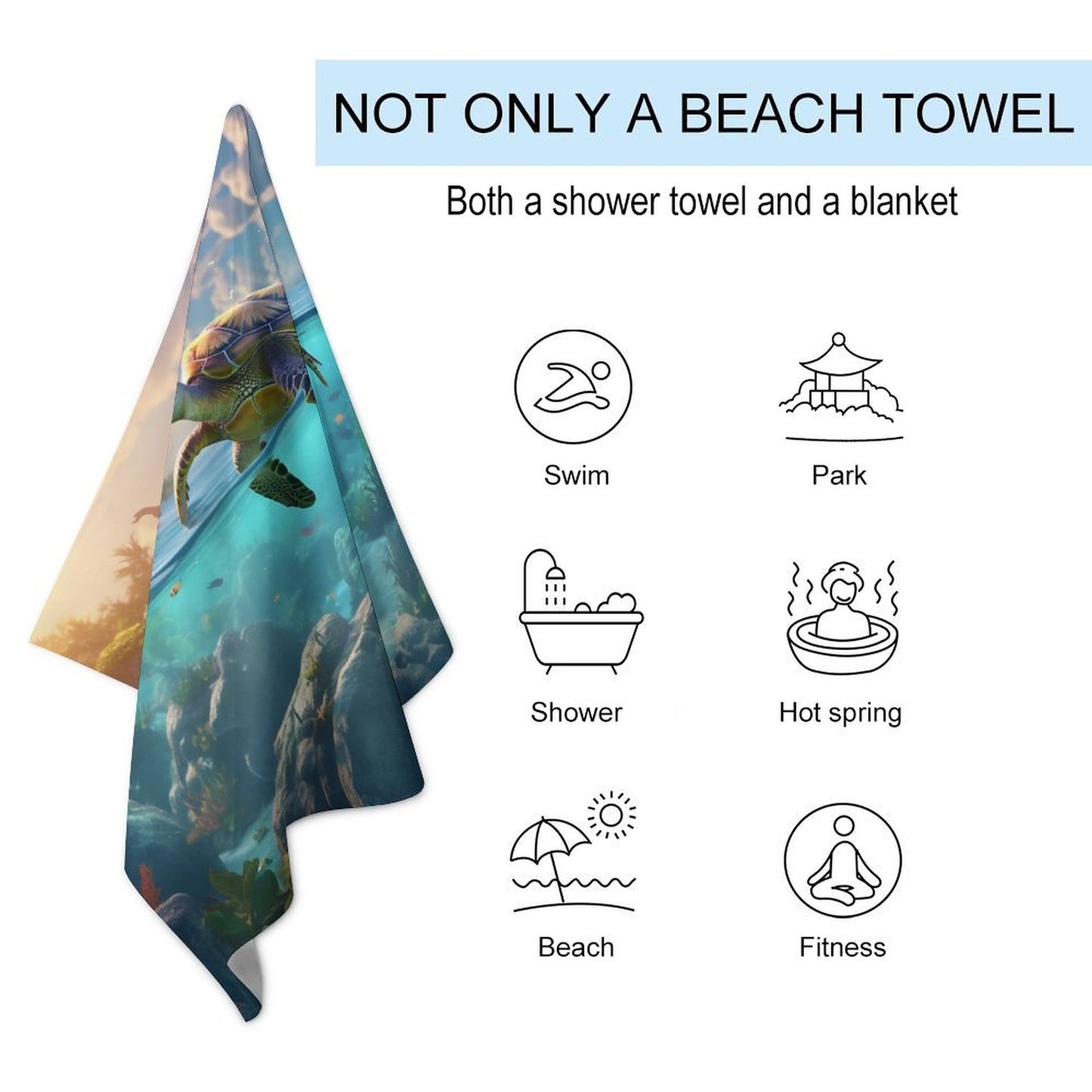 Beach Towel SolarLab_Sea_turtles_tropical_sea_island_sunlight_hyper-detail__88c311a8-1508-4981-8598-3d2b7de2cfd0 Style One Size normal-online-PERSONAL DESIGN
