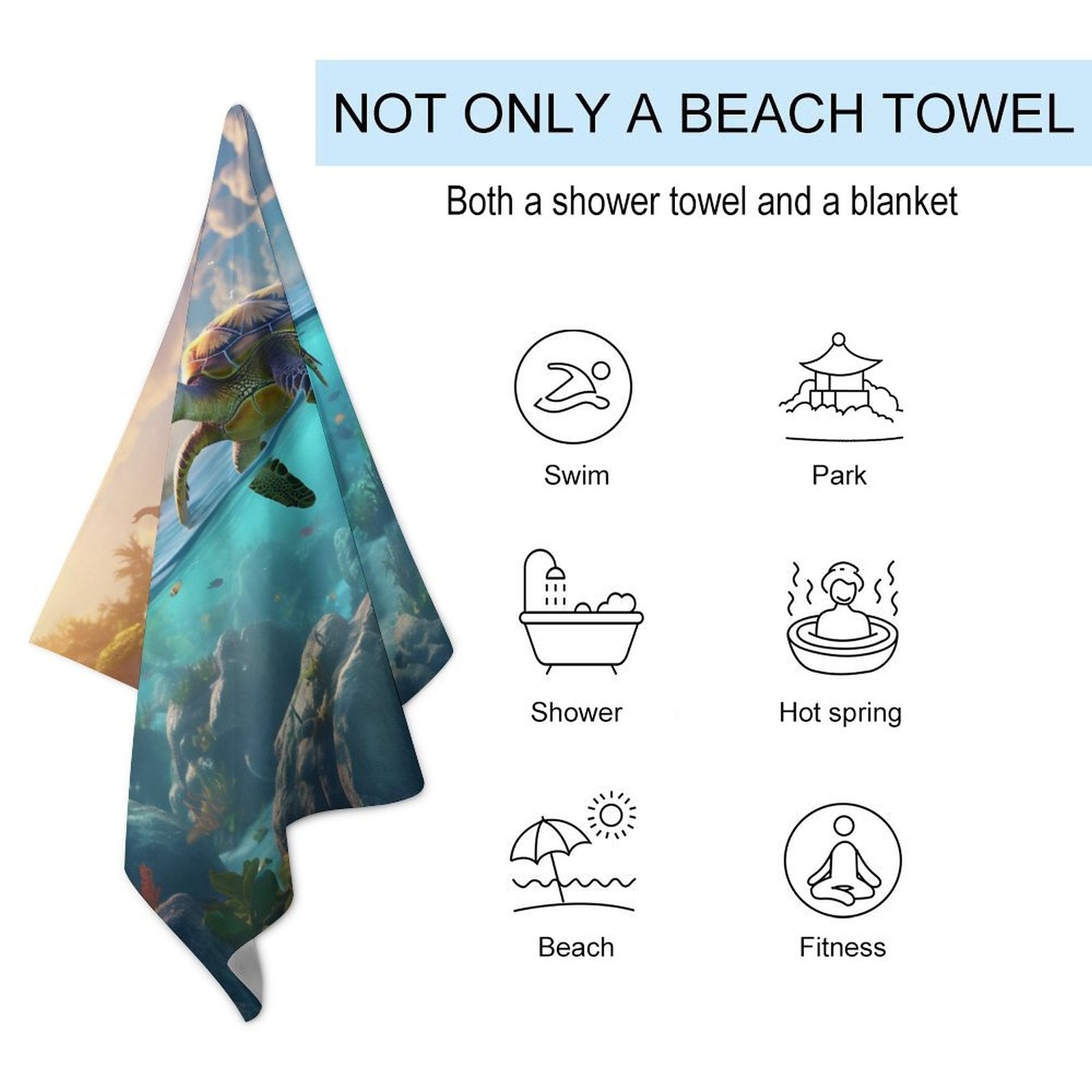 Beach Towel SolarLab_Sea_turtles_tropical_sea_island_sunlight_hyper-detail__88c311a8-1508-4981-8598-3d2b7de2cfd0 Style One Size normal-online-PERSONAL DESIGN
