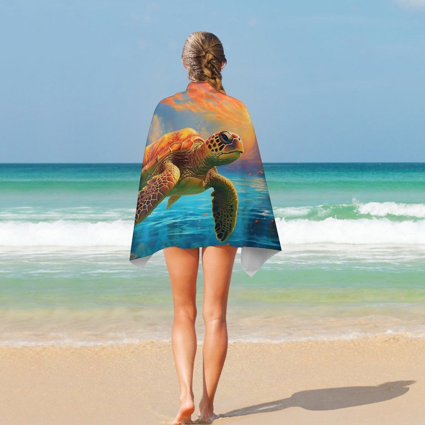 Beach Towel SolarLab_Sea_turtles_tropical_sea_island_sunlight_fantasy_art_d_c29a6e10-0f28-42ee-8e19-15bcf9990e3c Style One Size normal-online-PERSONAL DESIGN