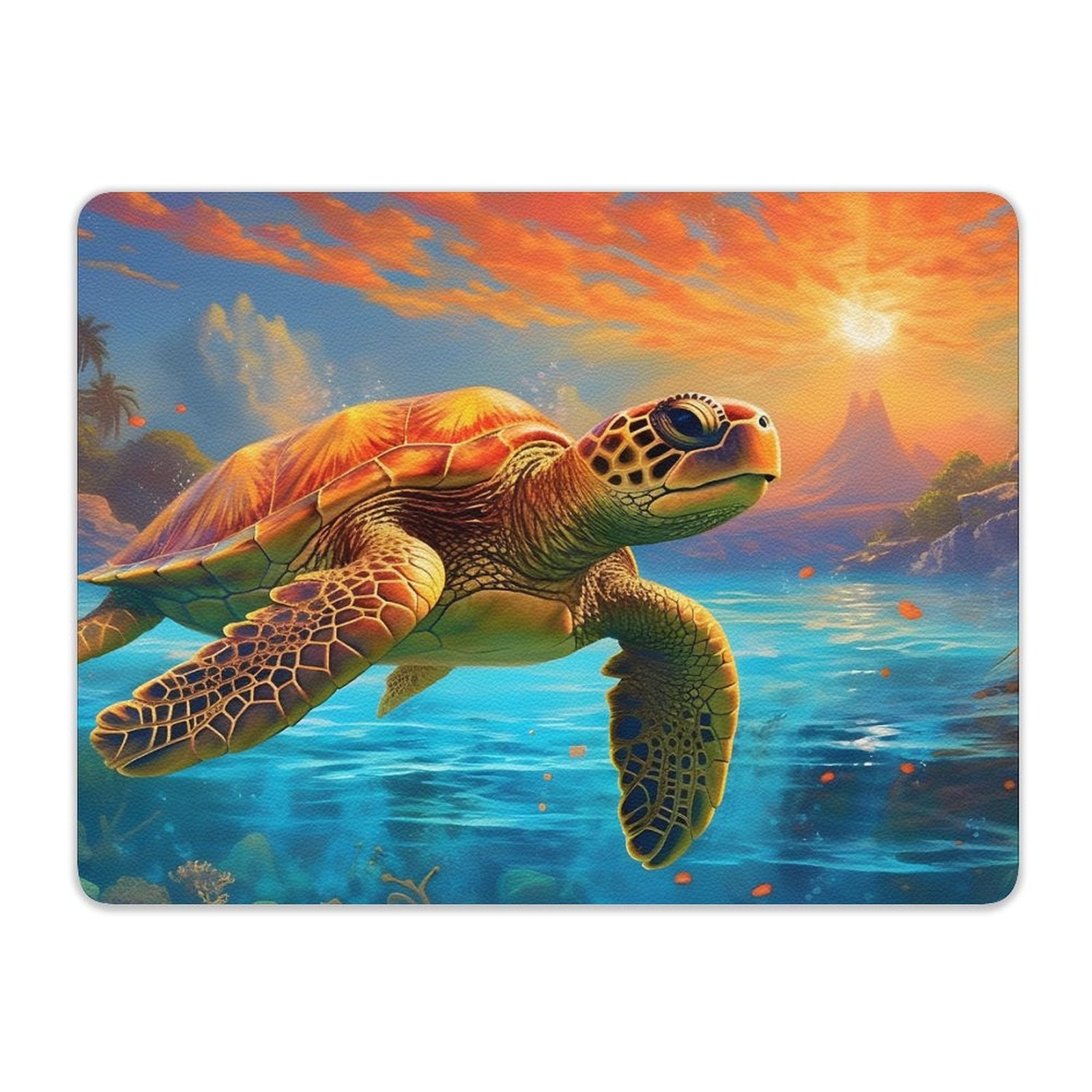 Leather Mouse Pad SolarLab_Sea_turtles_tropical_sea_island_sunlight_fantasy_art_d_c29a6e10-0f28-42ee-8e19-15bcf9990e3c Style One Size normal-online-PERSONAL DESIGN