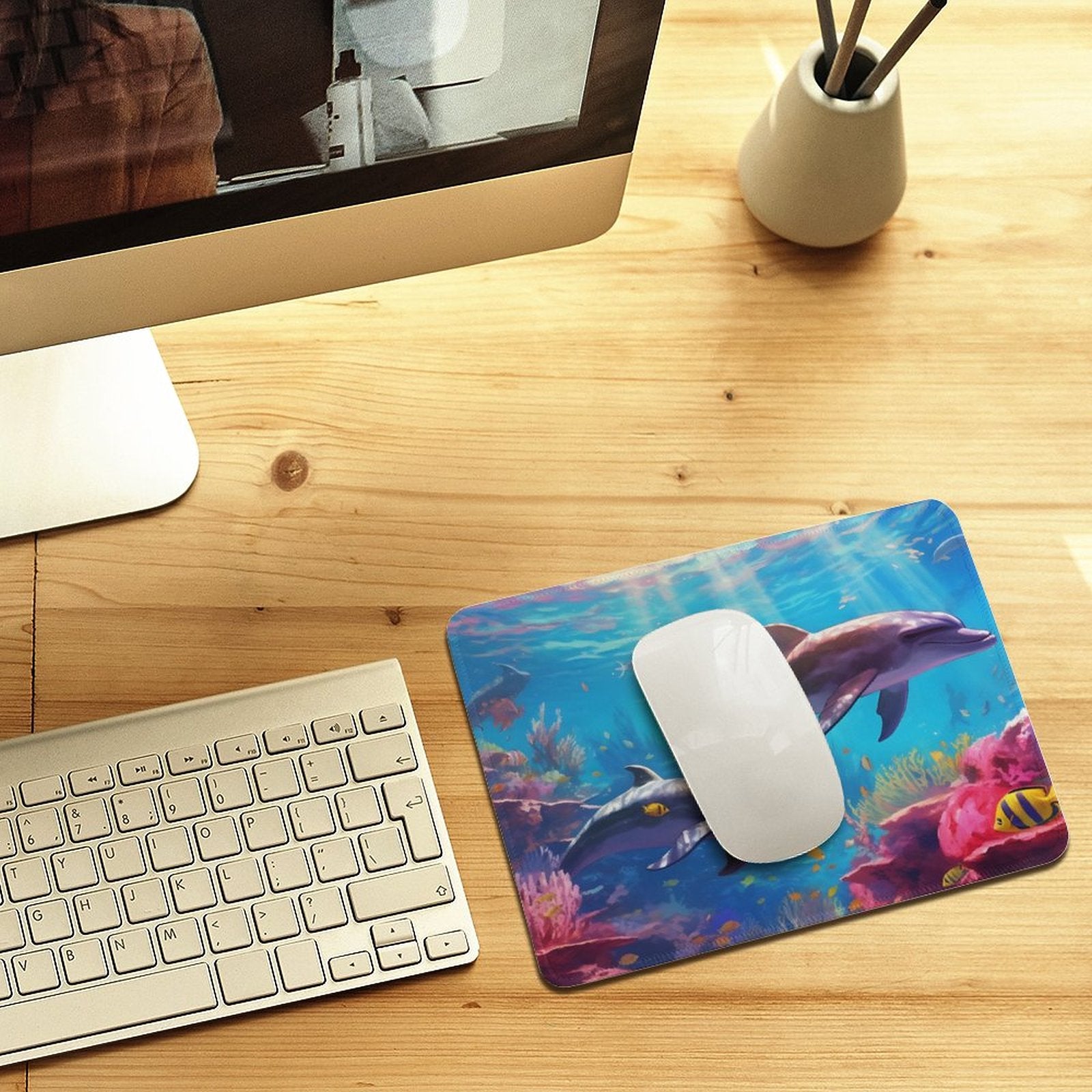 Mouse Pad SolarLab_Dolphins_tropical_sea_hyper-detail_high_resolution_8k_655814c8-b7f8-4c4c-9763-de92d9ff2f5d_ normal-online-PERSONAL DESIGN