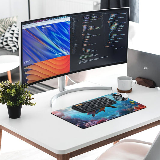 Desk Mat SolarLab_Sea_turtles_tropical_sea_island_sunlight_fantasy_stock_a8e2acd4-f704-46d7-956a-d919666d76ff normal-online-PERSONAL DESIGN