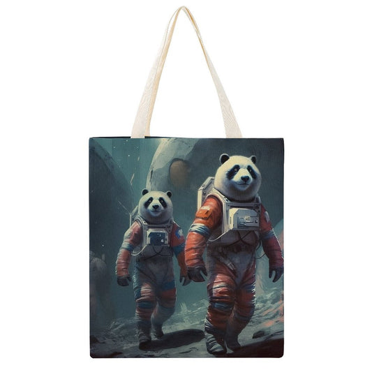 Canvas Tote Bag Double SolarLab_Panda_astronauts_walk_on_the_moon__Cyberpunk_futuristi_0052be16-5f1c-4b15-8cb2-80330655148e Style-29 38×41cm normal-online-PERSONAL DESIGN