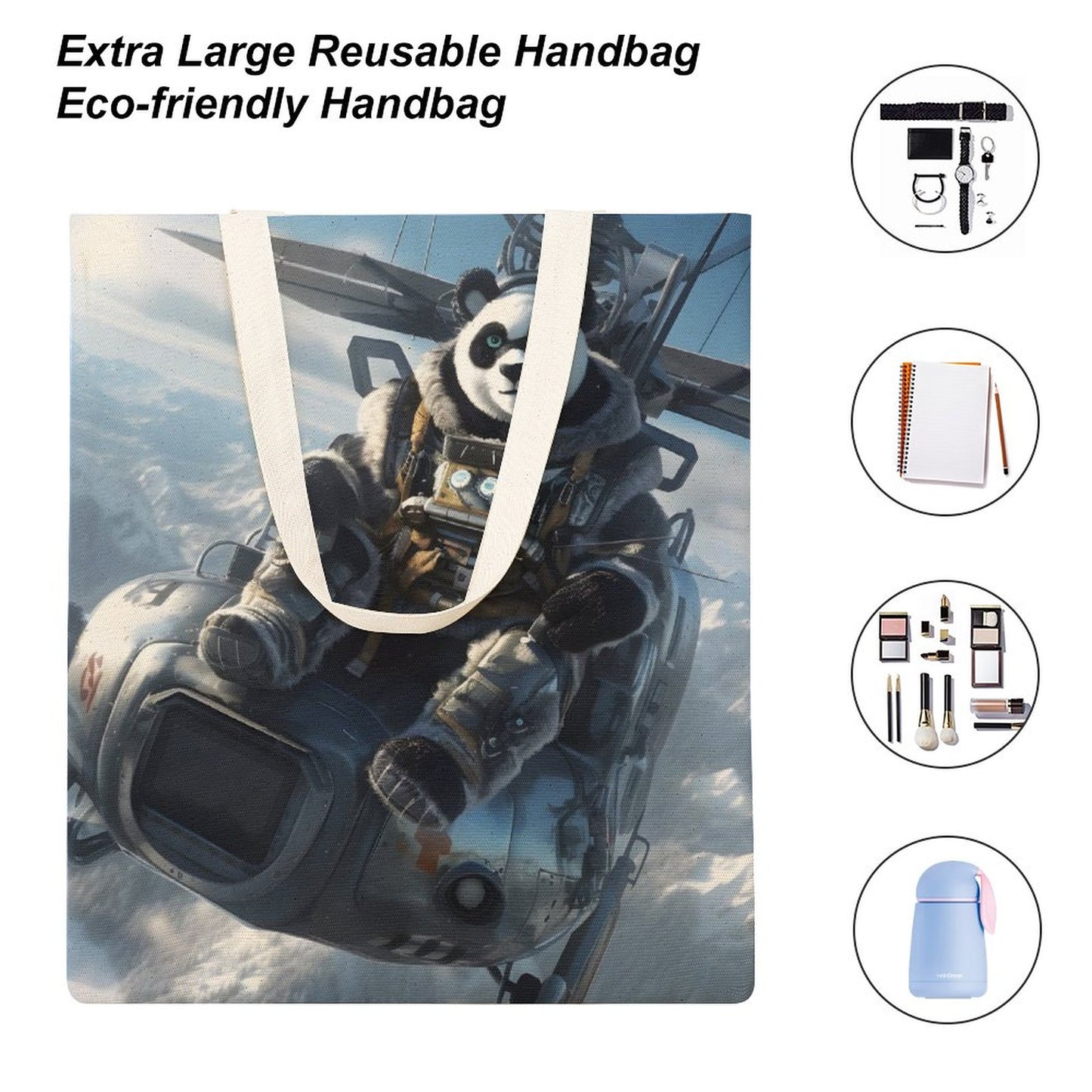 Canvas Tote Bag Double SolarLab_a_Panda_pilot_drive_a_helicopter_in_the_sky_on_snow_mo_95f91f10-ef8b-415e-a56a-7bed42471286 Style-10 38×41cm normal-online-PERSONAL DESIGN