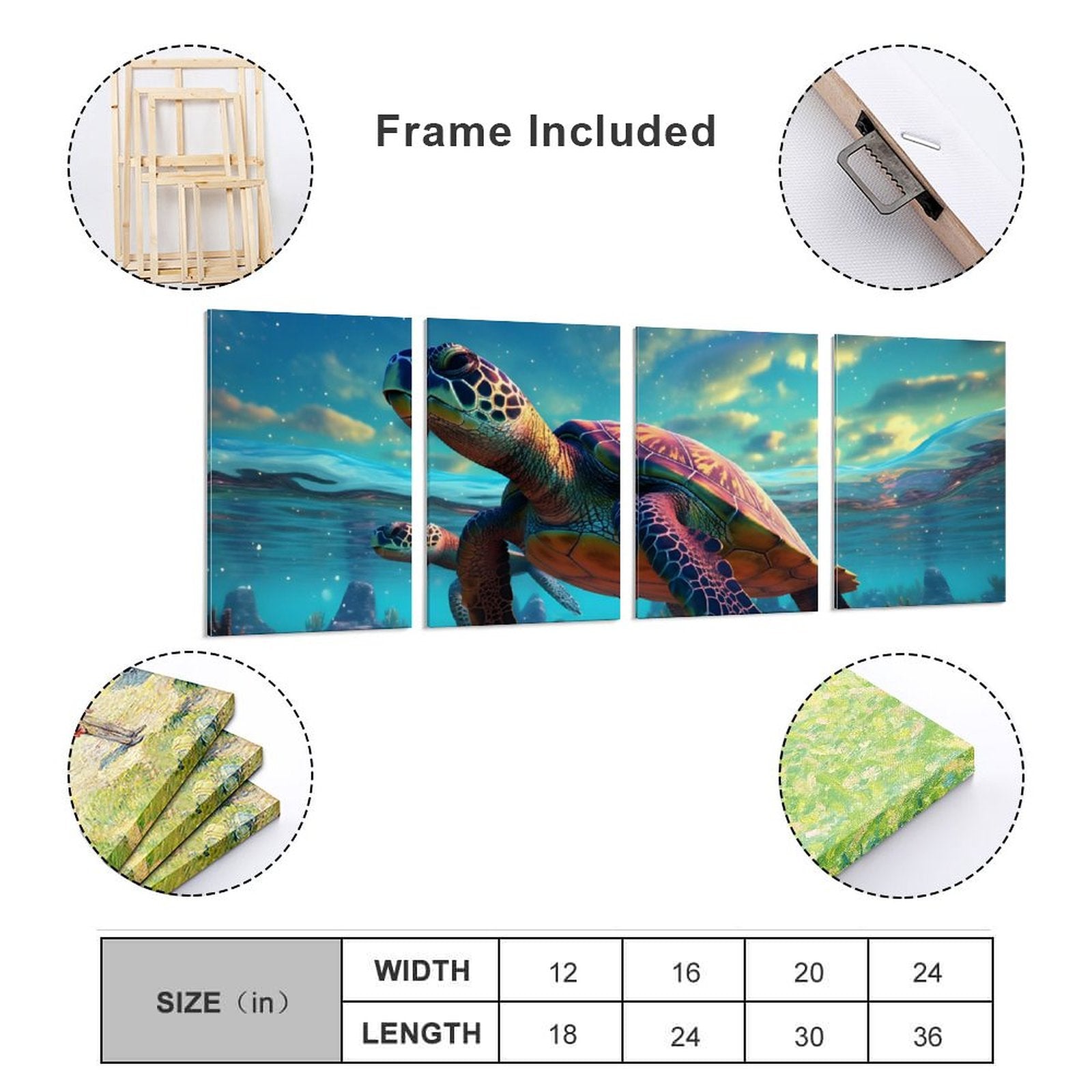 4 Panel Hanging Posters Vertical SolarLab_Sea_turtles_tropical_sea_island_sunlight_fantasy_art_d_8c17eb4f-0c33-48bc-80bd-25ce9d585c40 normal-online-PERSONAL DESIGN