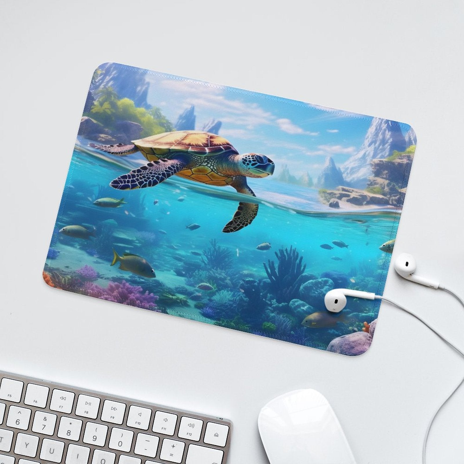 Mouse Pad SolarLab_Sea_turtles_tropical_sea_island_sunlight_hyper-detail__65df3ce3-5f7c-49b3-937e-af866806c8be normal-online-PERSONAL DESIGN