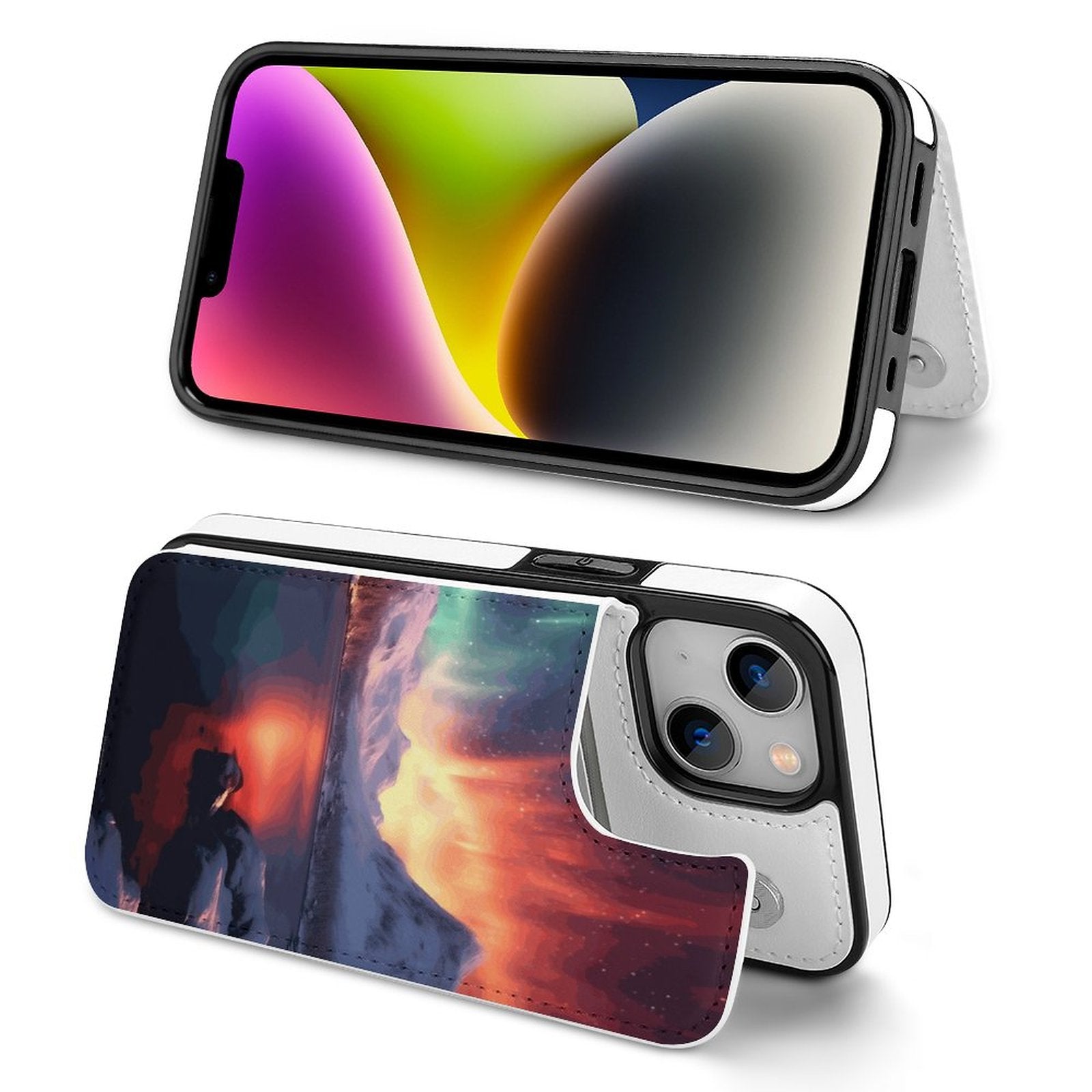 Mobile Phone Case for Apple IPhone 14 SolarLab_Norwegian_aurora_winter_mountains_forests_lake_hyper-d_d5f5f8af-edcf-4892-a640-8e4a2b673b21 normal-online-PERSONAL DESIGN
