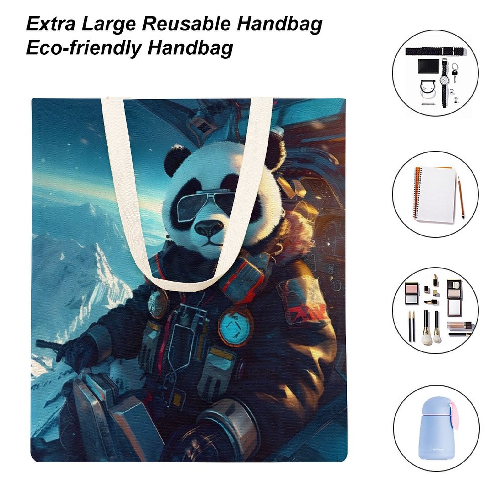 Canvas Tote Bag Double SolarLab_a_Panda_pilot_drive_a_helicopter_in_the_sky_on_snow_mo_8e640655-0f67-4173-93b1-8346e2bd7e2a Style-11 38×41cm normal-online-PERSONAL DESIGN