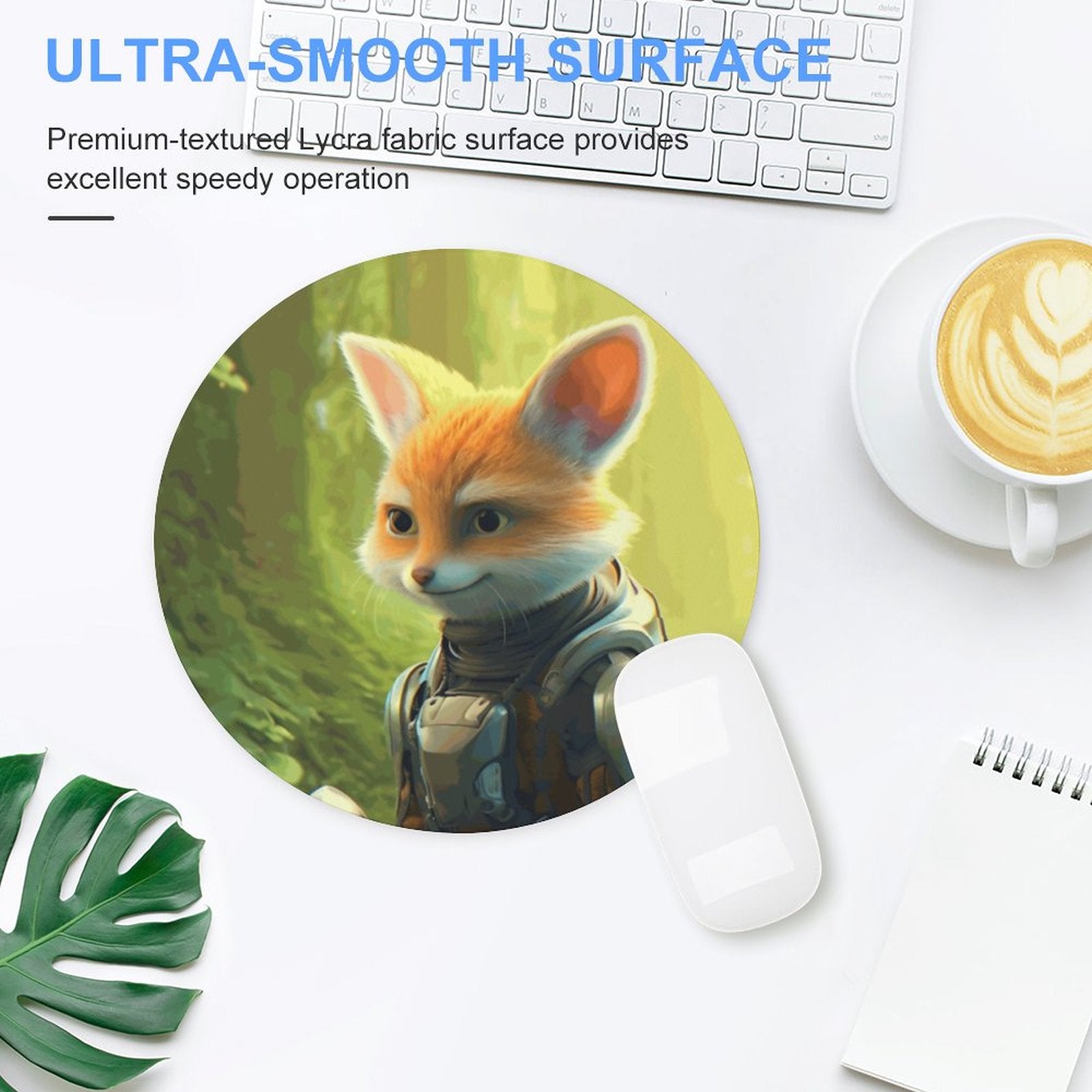 Mouse Pad Fox_004 Style-3 20*20cm normal-online-PERSONAL DESIGN