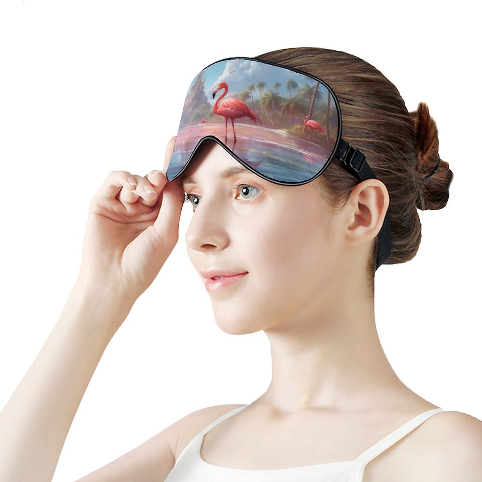 Sleep Mask Flamingos HSM01A005 normal-online-PERSONAL DESIGN
