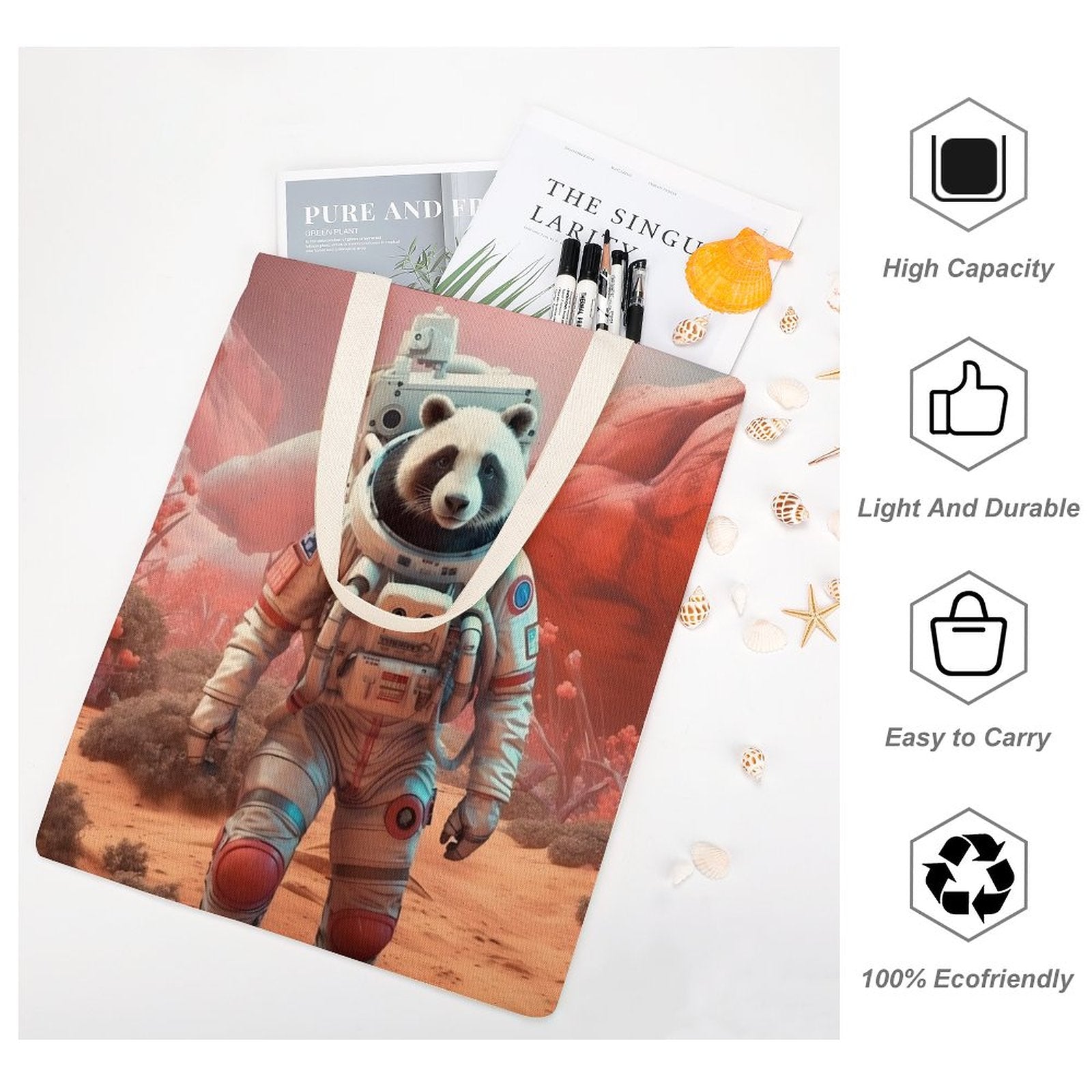Canvas Tote Bag Double SolarLab_a_Panda_astronaut_walk_on_the_Mars_spaceship_Cyberpunk_0bdf3981-a0b9-4aad-bbc3-67798d3c110e Style-39 38×41cm normal-online-PERSONAL DESIGN