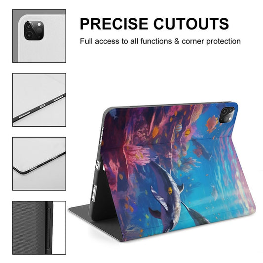 The Ipad Pen Slot Case SolarLab_Dolphins_tropical_sea_hyper-detail_high_resolution_8k_655814c8-b7f8-4c4c-9763-de92d9ff2f5d_ normal-online-PERSONAL DESIGN