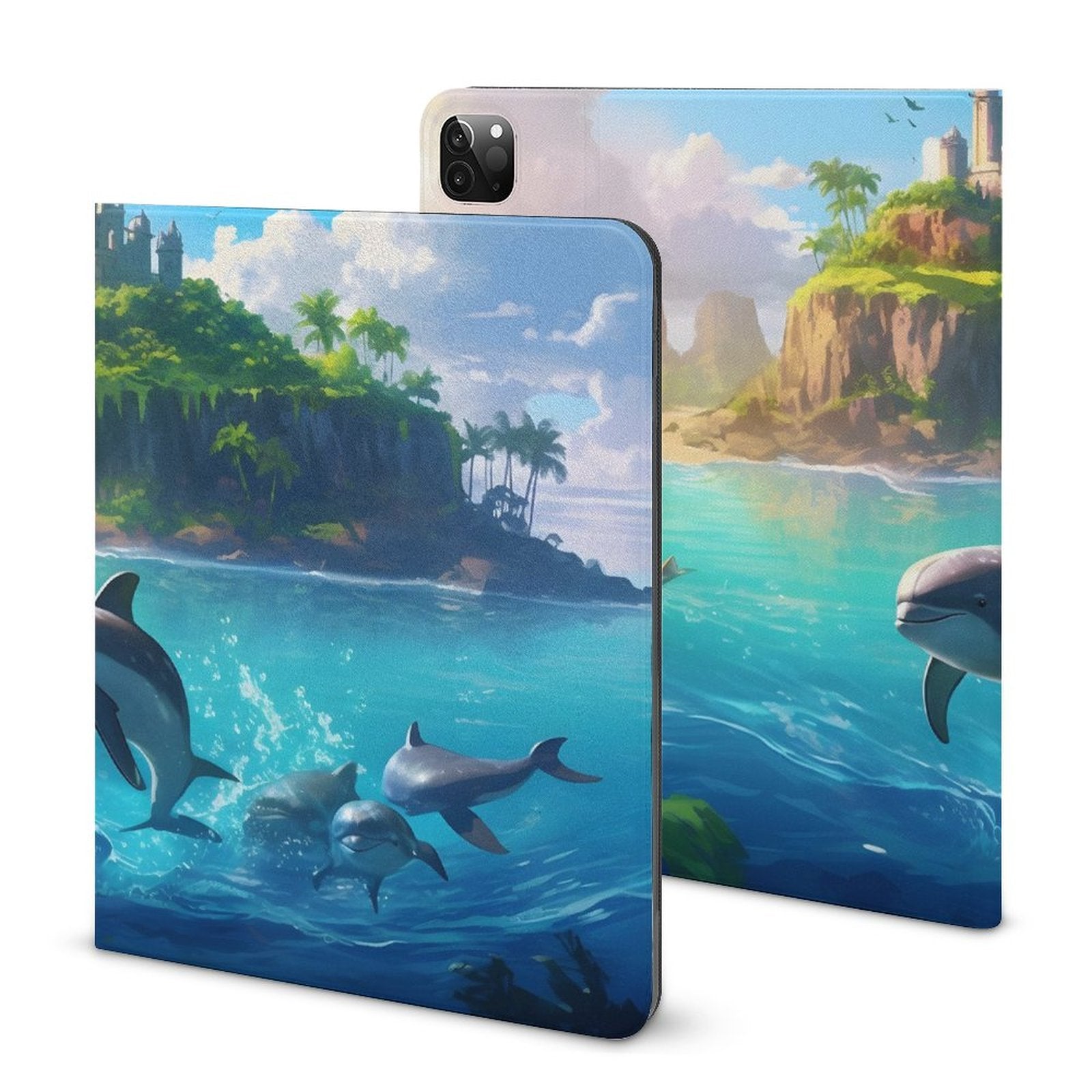 The Ipad Pen Slot Case SolarLab_Dolphins_tropical_sea_island_sunlight_fantasy_stock_il_fcec8005-dae5-4c03-8fbd-f778649c18b4 normal-online-PERSONAL DESIGN