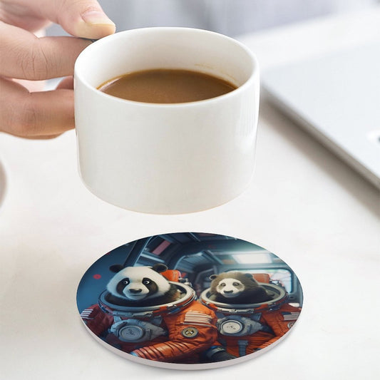 Ceramic Coasters (Round) SolarLab_Two_panda_astronauts_piloted_a_spaceship_from_Earth_to_1dd4ce3c-d5ea-4c6f-9730-fdf7e33bd6d8 normal-online-PERSONAL DESIGN