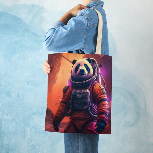 Canvas Tote Bag Double SolarLab_a_Panda_astronaut_walk_on_the_Mars_spaceship_Cyberpunk_e2ab4124-d37f-4030-8cc7-141a47bbb18d Style 38×41cm normal-online-PERSONAL DESIGN